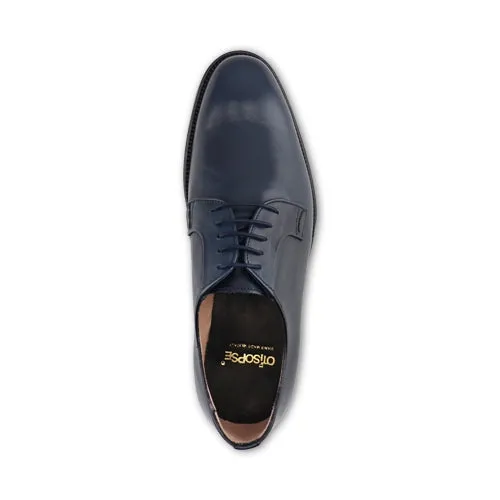 Derby in pelle blu