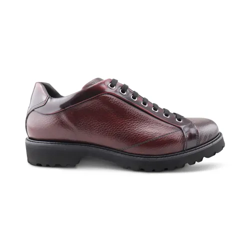 Derby in pelle bordeaux