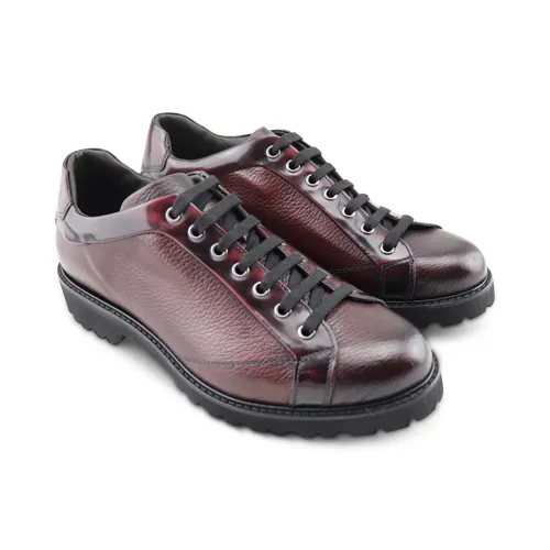 Derby in pelle bordeaux