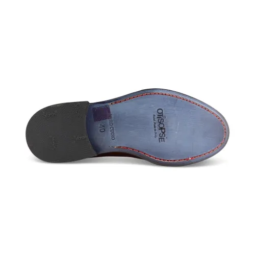 Derby in pelle color cuoio