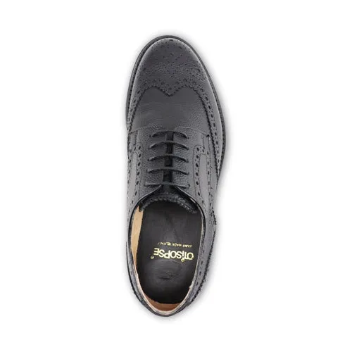 Derby nere in pelle con suola vibram