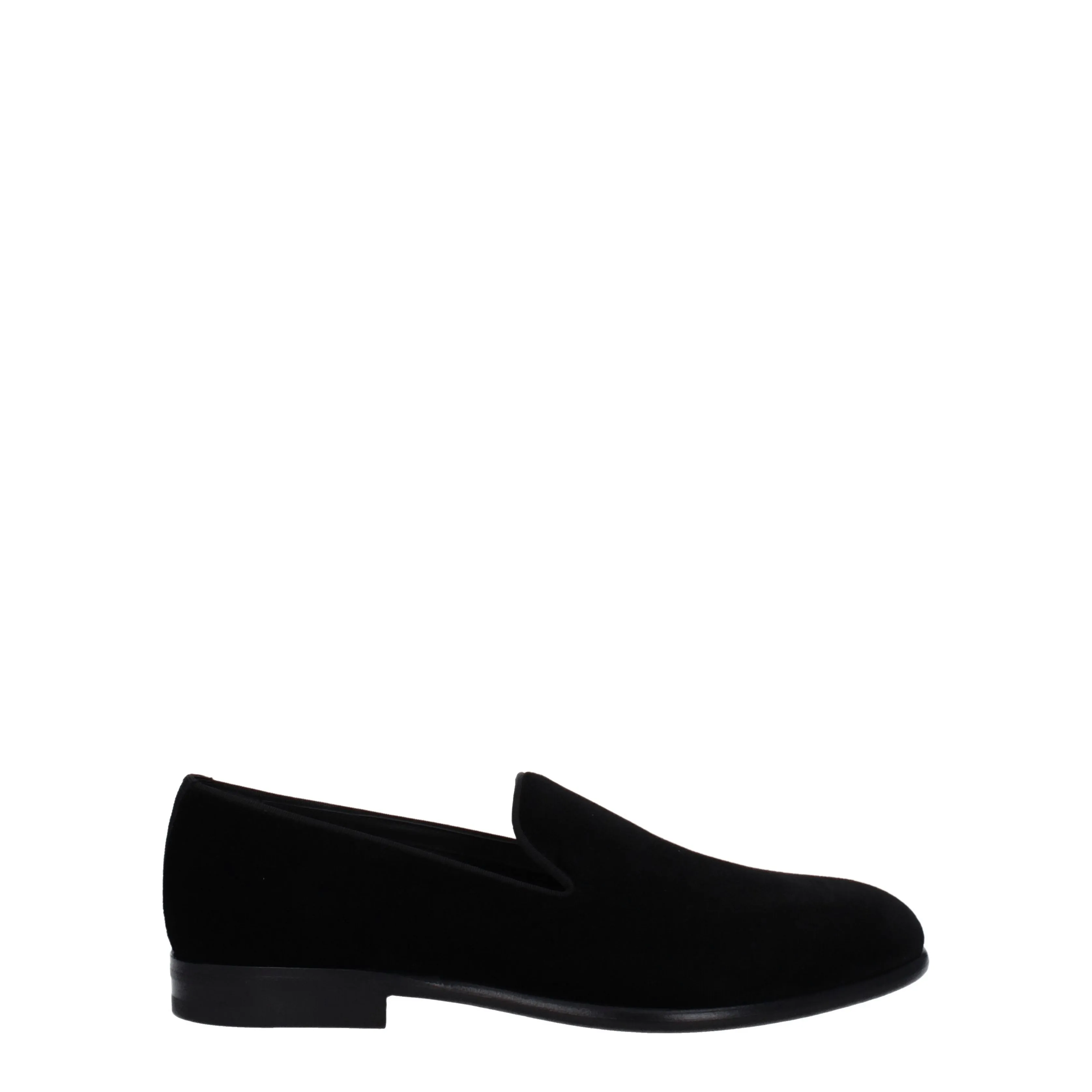 Dolce&Gabbana Mocassini Uomo Velluto Nero