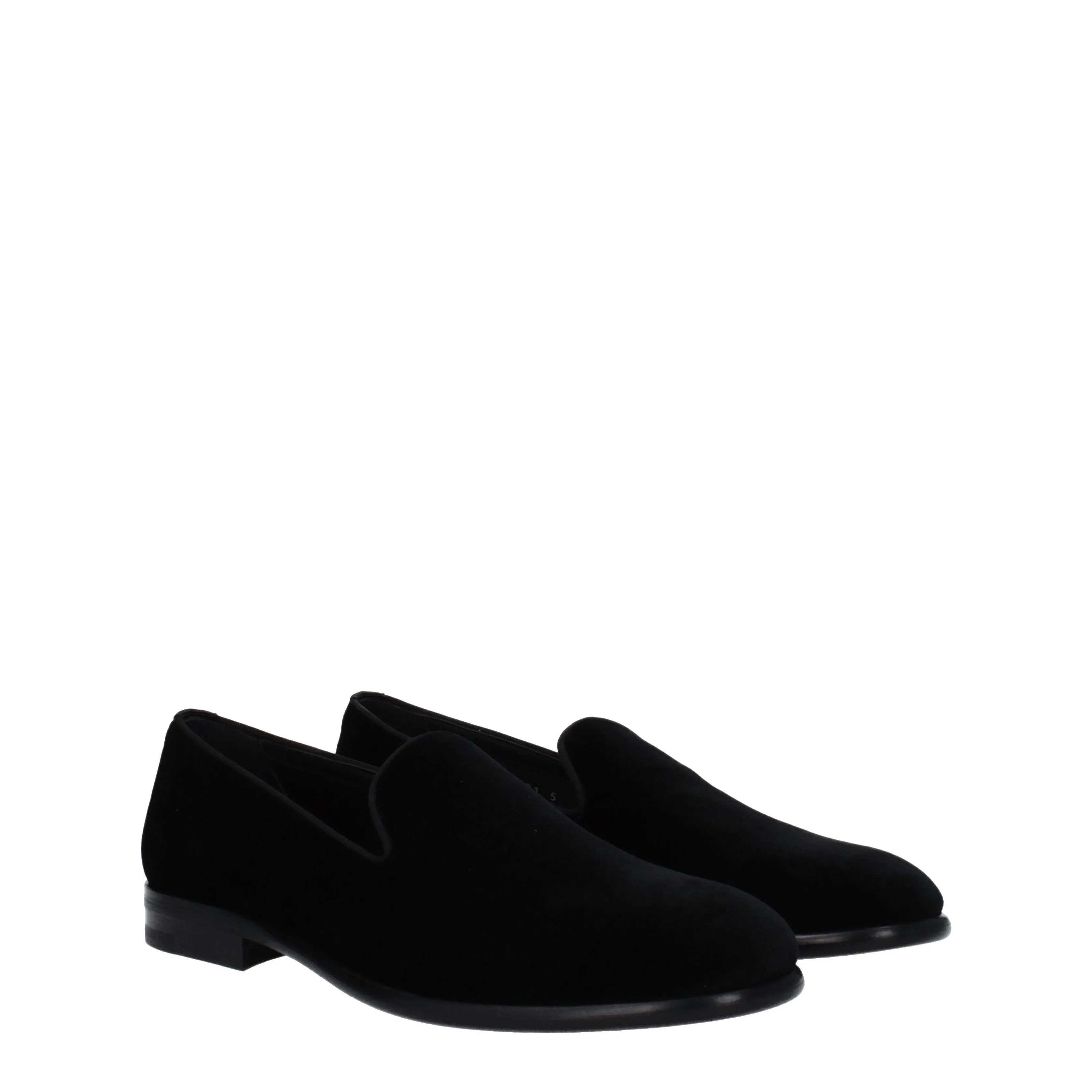 Dolce&Gabbana Mocassini Uomo Velluto Nero