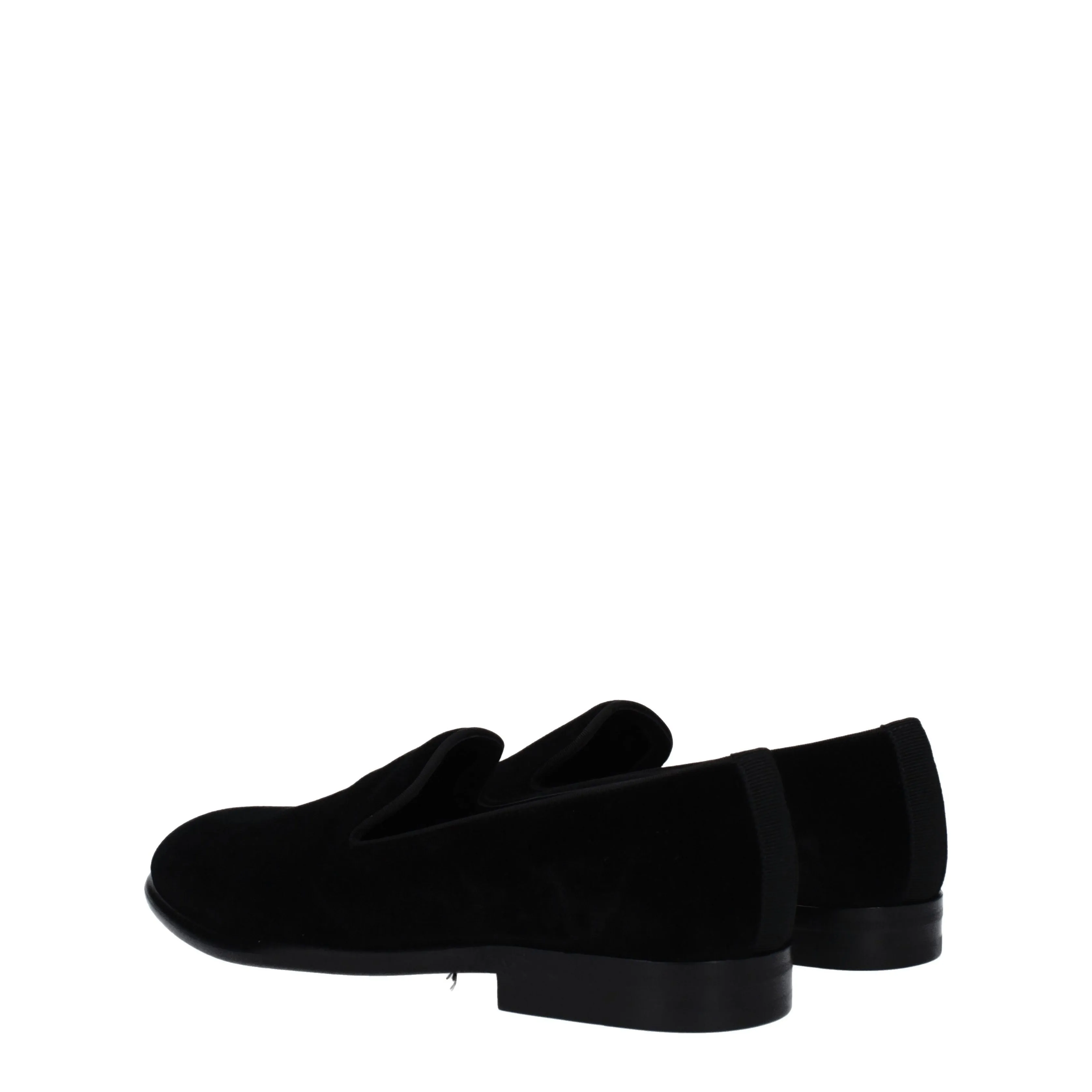 Dolce&Gabbana Mocassini Uomo Velluto Nero