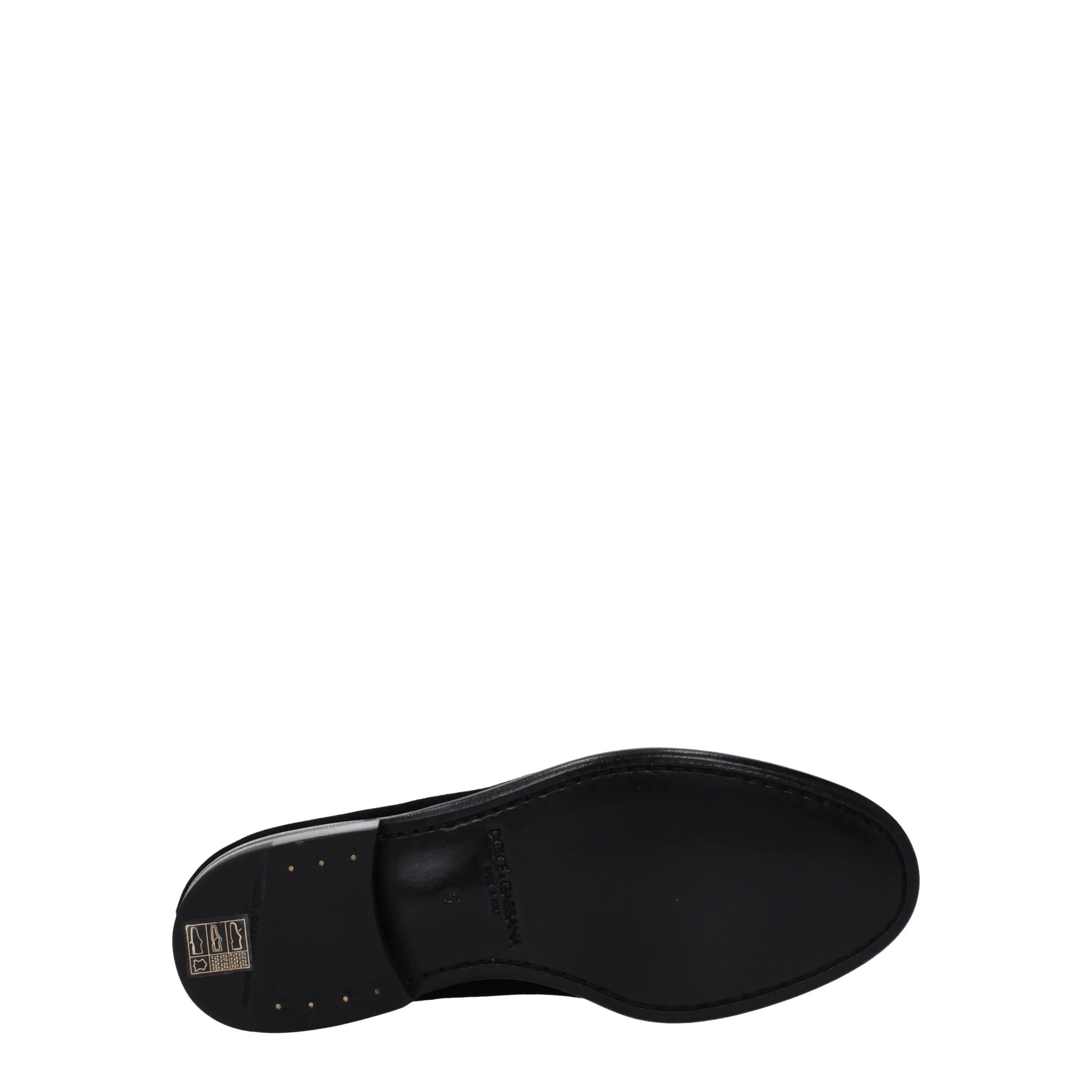 Dolce&Gabbana Mocassini Uomo Velluto Nero