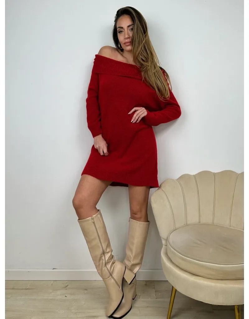DRESS MARISOL ROSSO