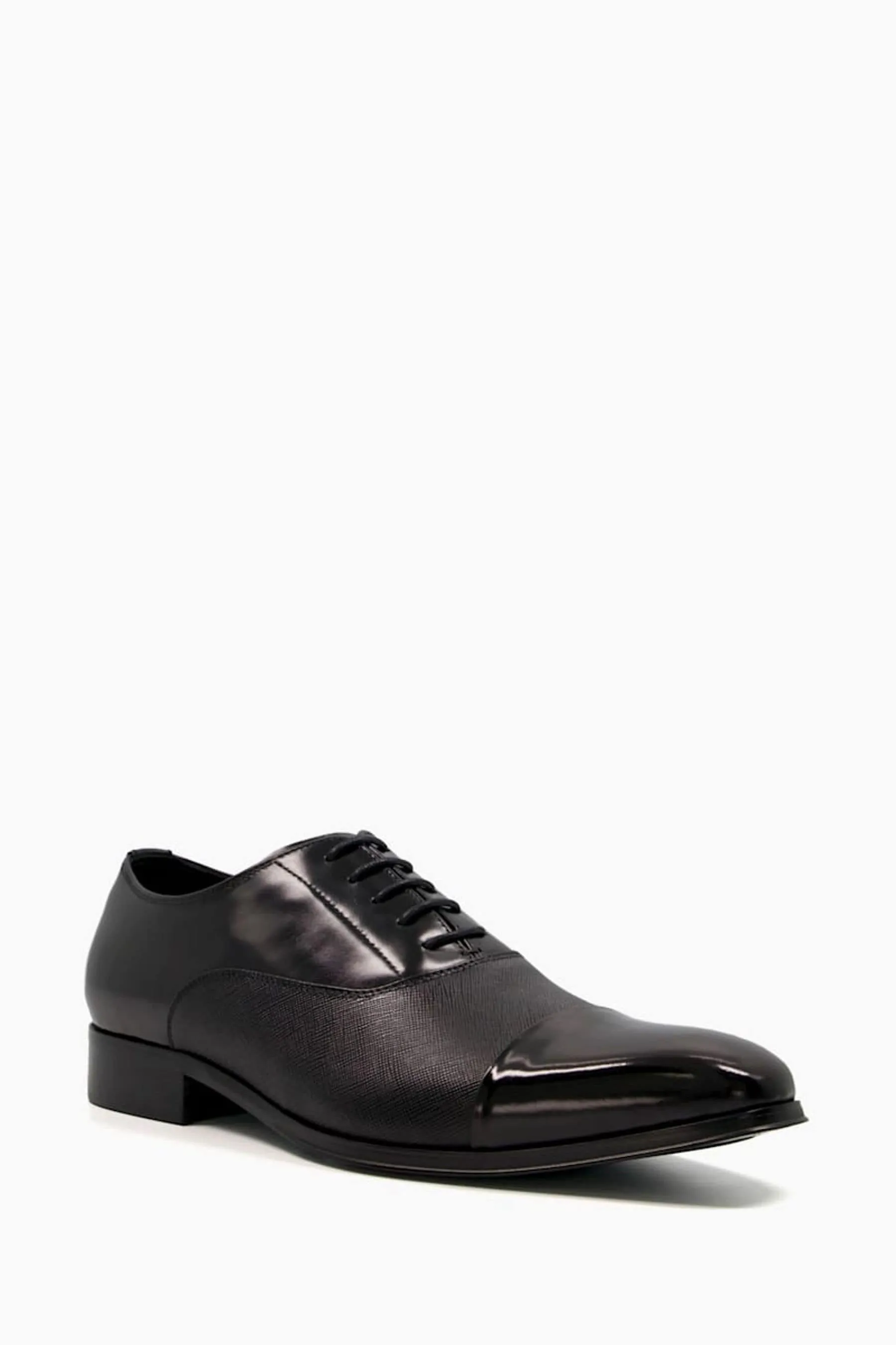 Dune London - Oxford Scarpe in pelle Saffiano goffrata