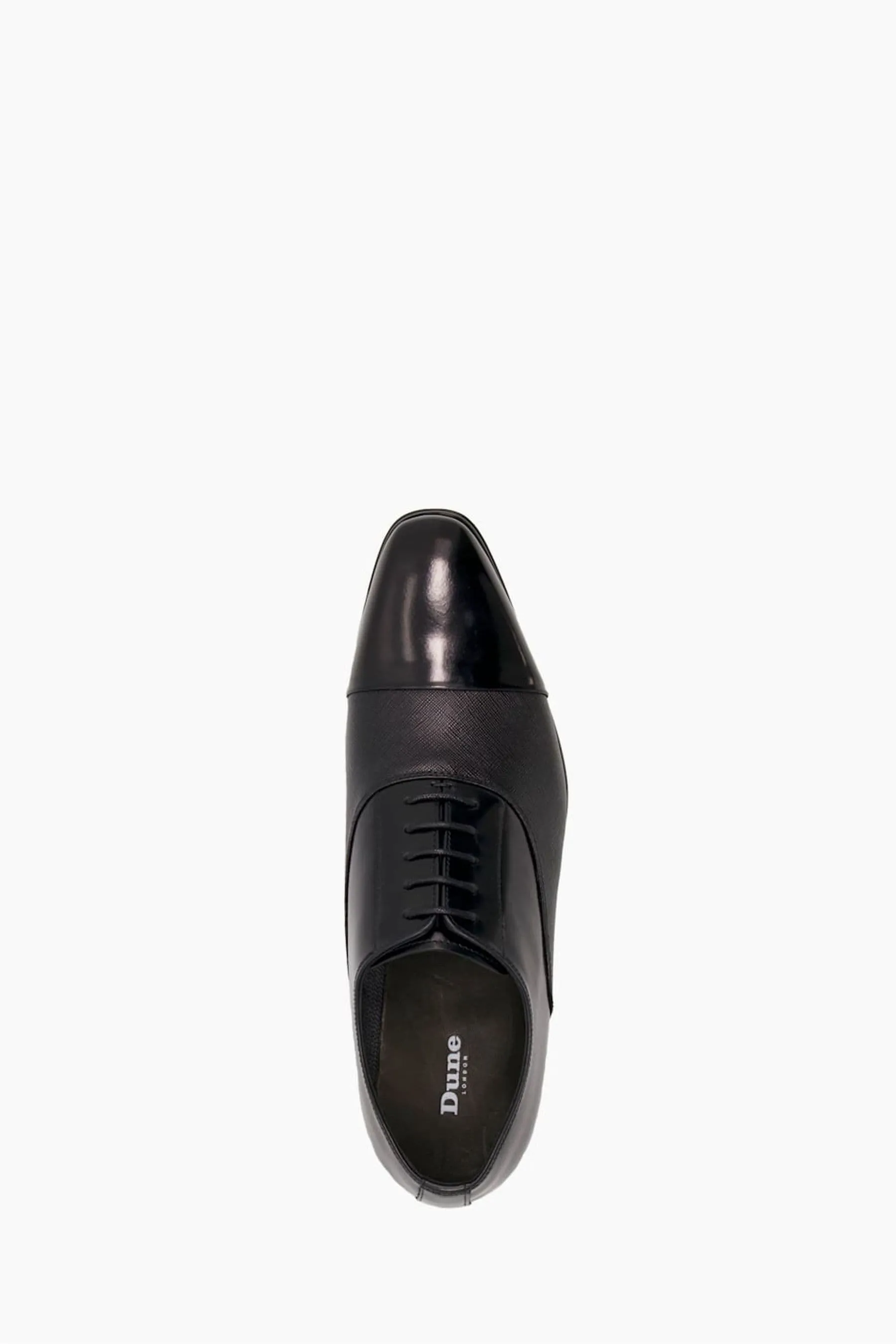 Dune London - Oxford Scarpe in pelle Saffiano goffrata