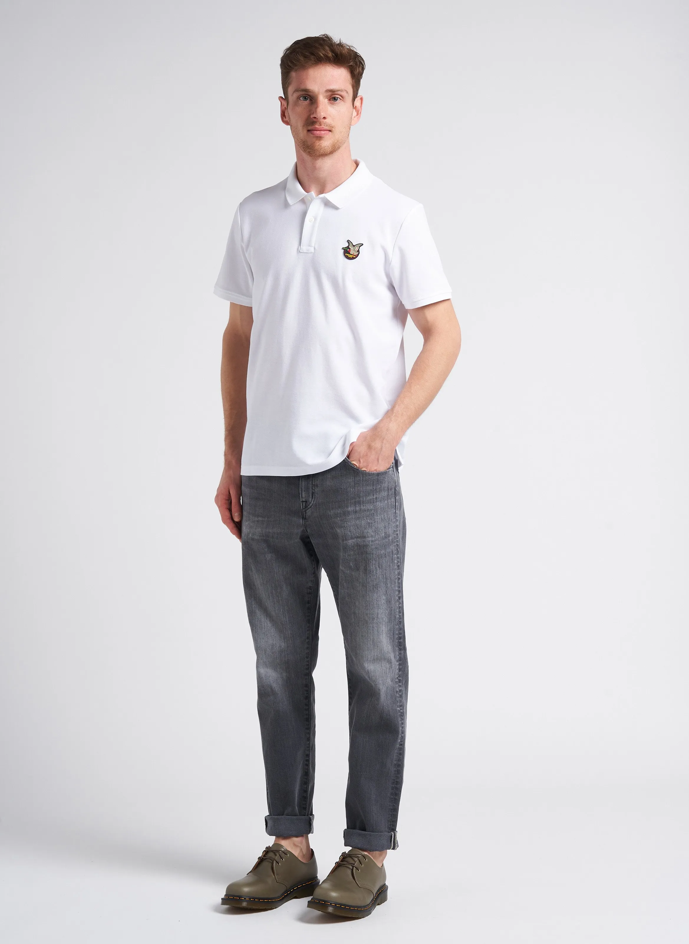  EDWIN   Jeans dritti tinta unita in misto cotone | Nero