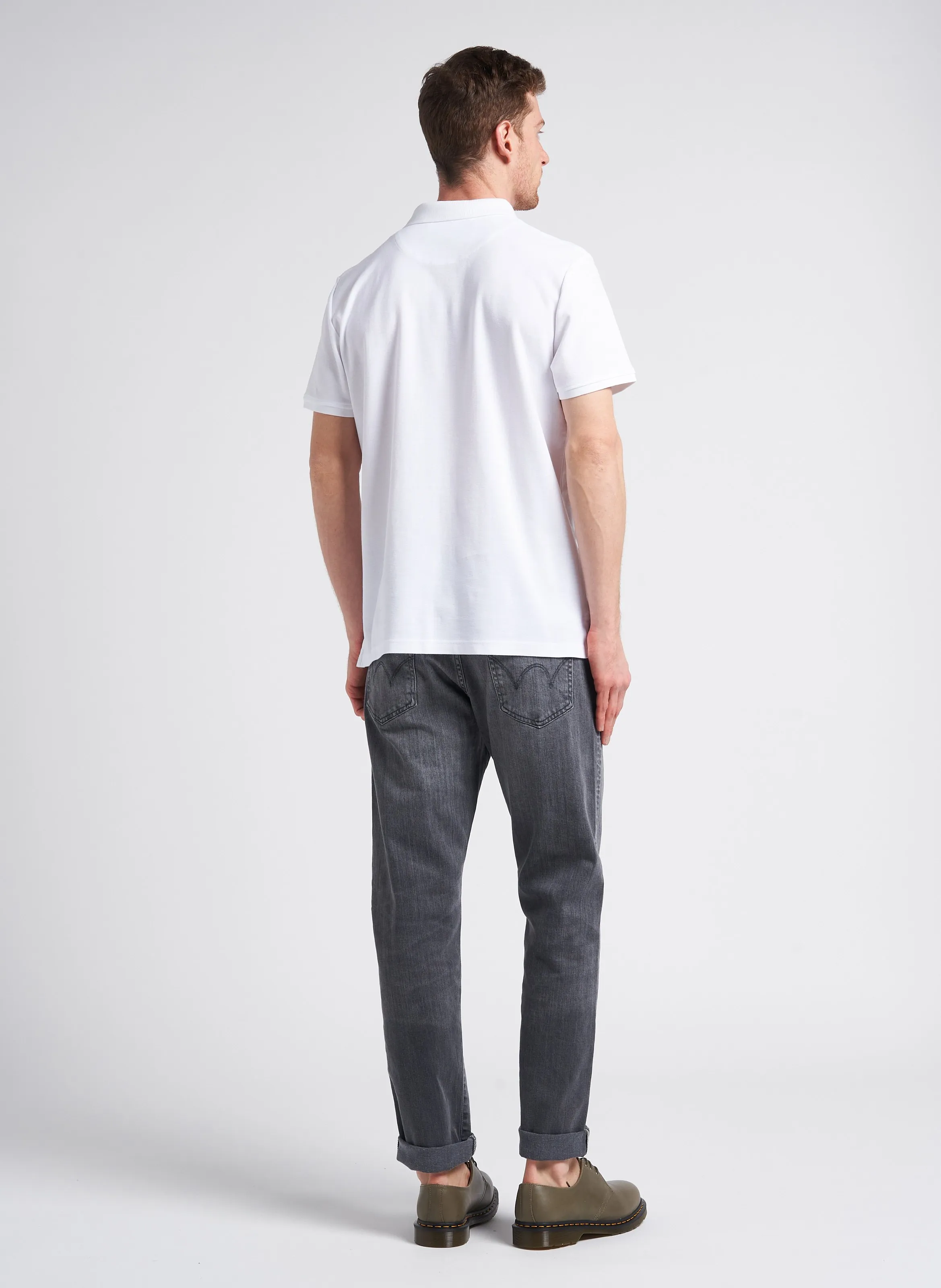  EDWIN   Jeans dritti tinta unita in misto cotone | Nero