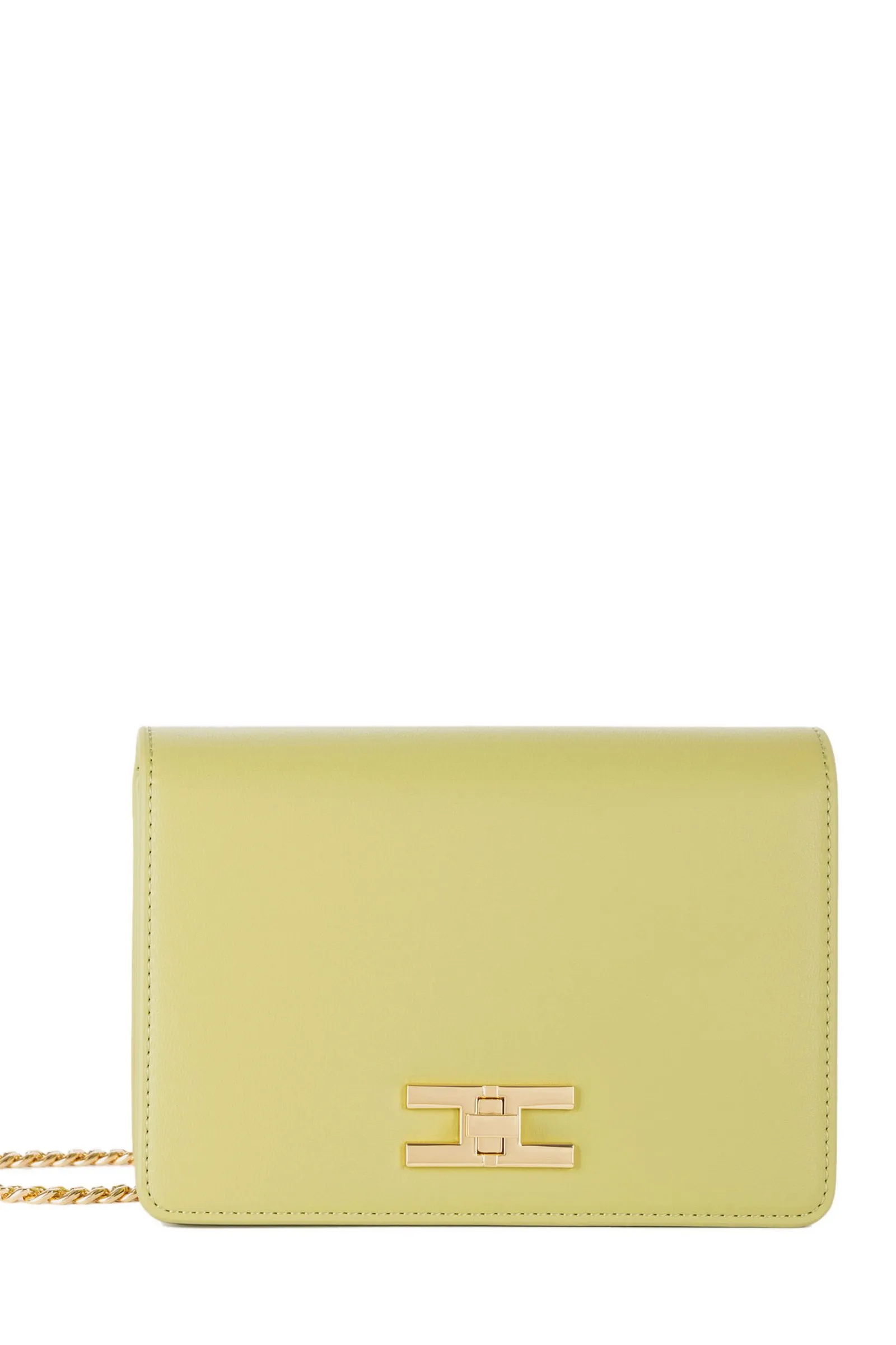 ELISABETTA FRANCHI borsa  a tracolla con logo girello dorato
