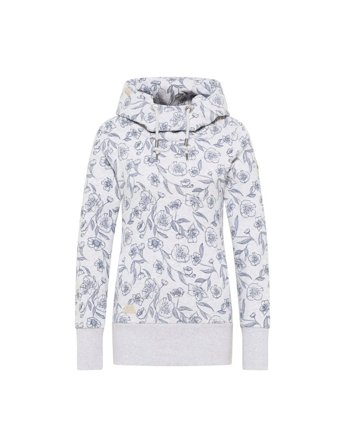 Felpa con cappuccio Ragwear Yoda Print grigio chiaro