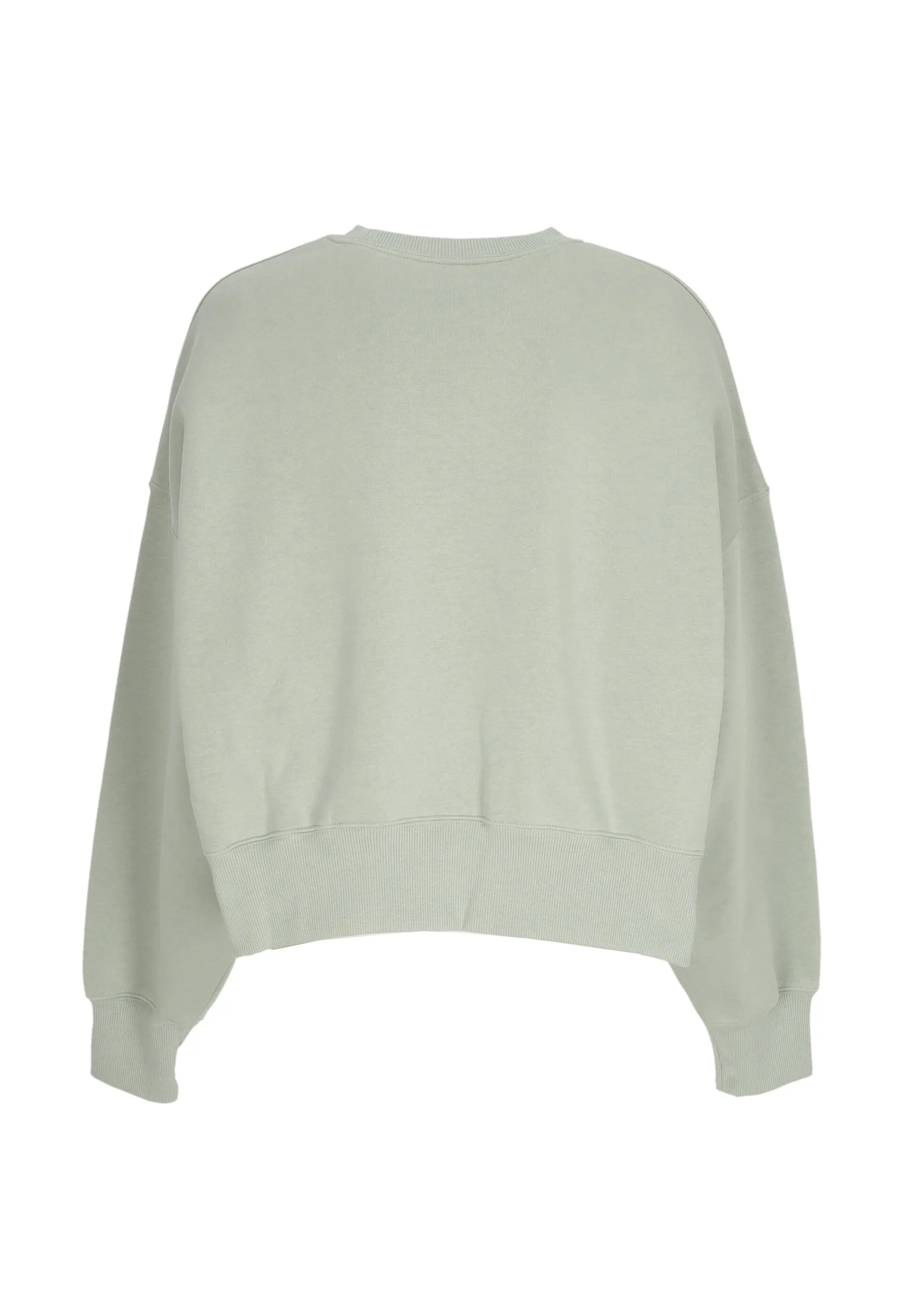 Felpa Girocollo Donna W Sportswear Phoenix Fleece Over-oversized Logo Crewneck Jade Horizon/lt Orewood Brn/sequoia
