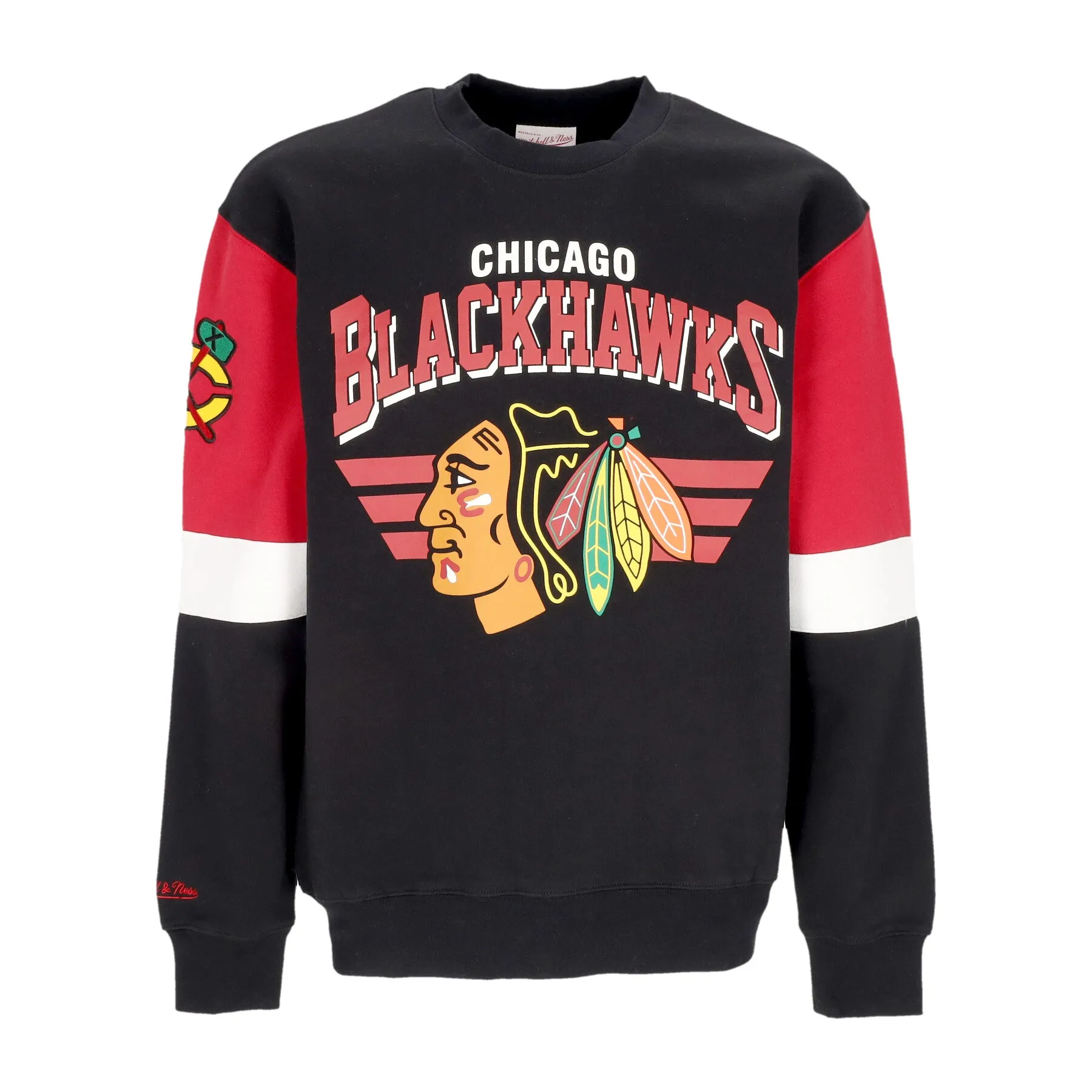 Felpa Girocollo Uomo Nhl All Over Crew 3.0 Chibla Original Team Colors