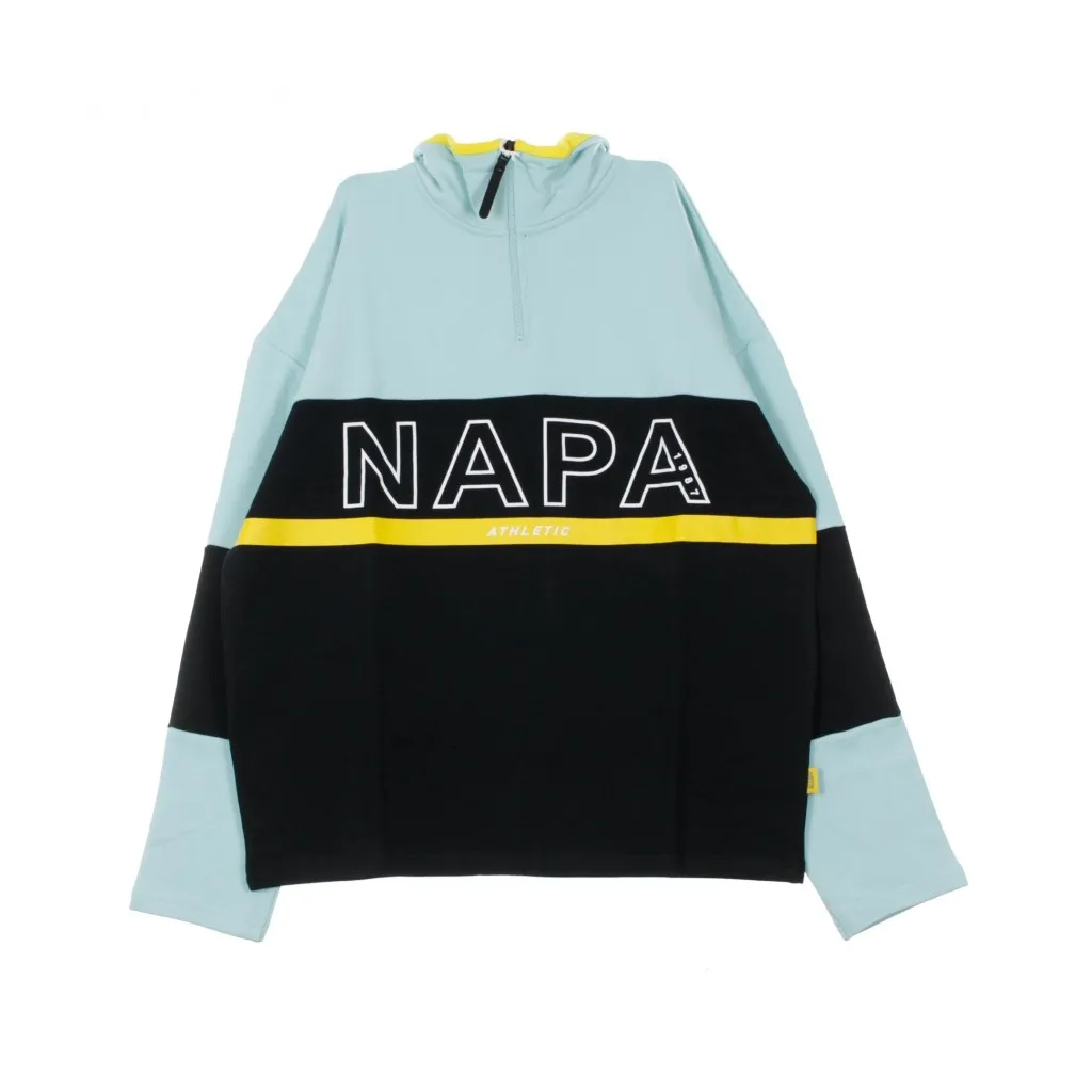 FELPA HALF ZIP B-ANZERE ZIP SWEAT LIGHT BLUE/BLACK