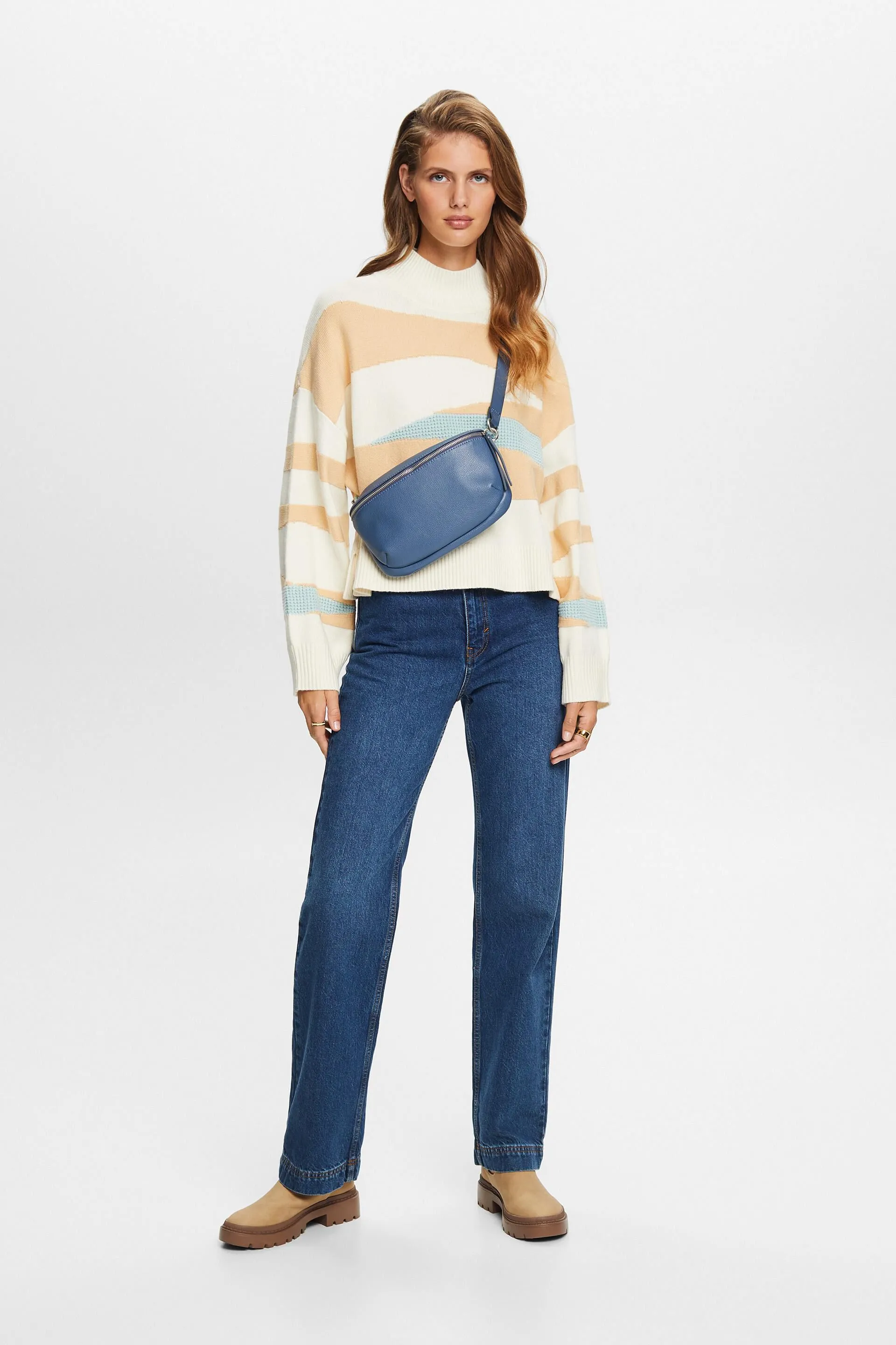Felpa jacquard con lupetto