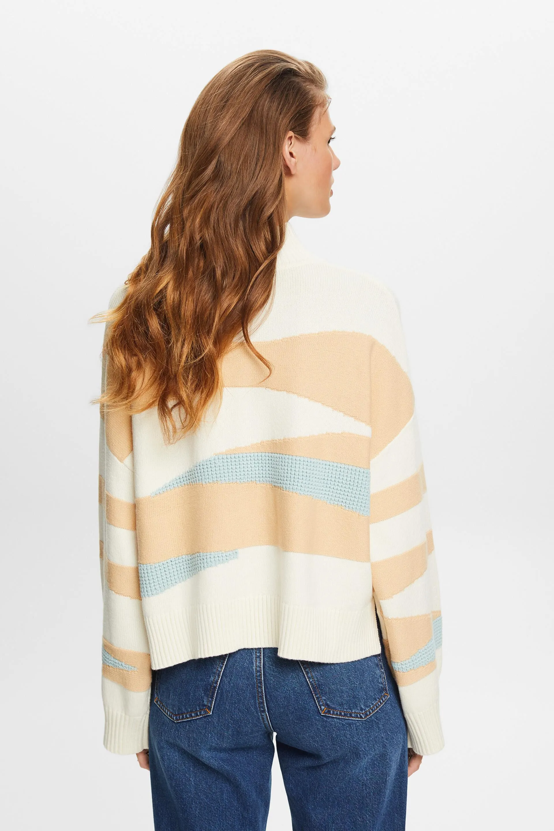 Felpa jacquard con lupetto