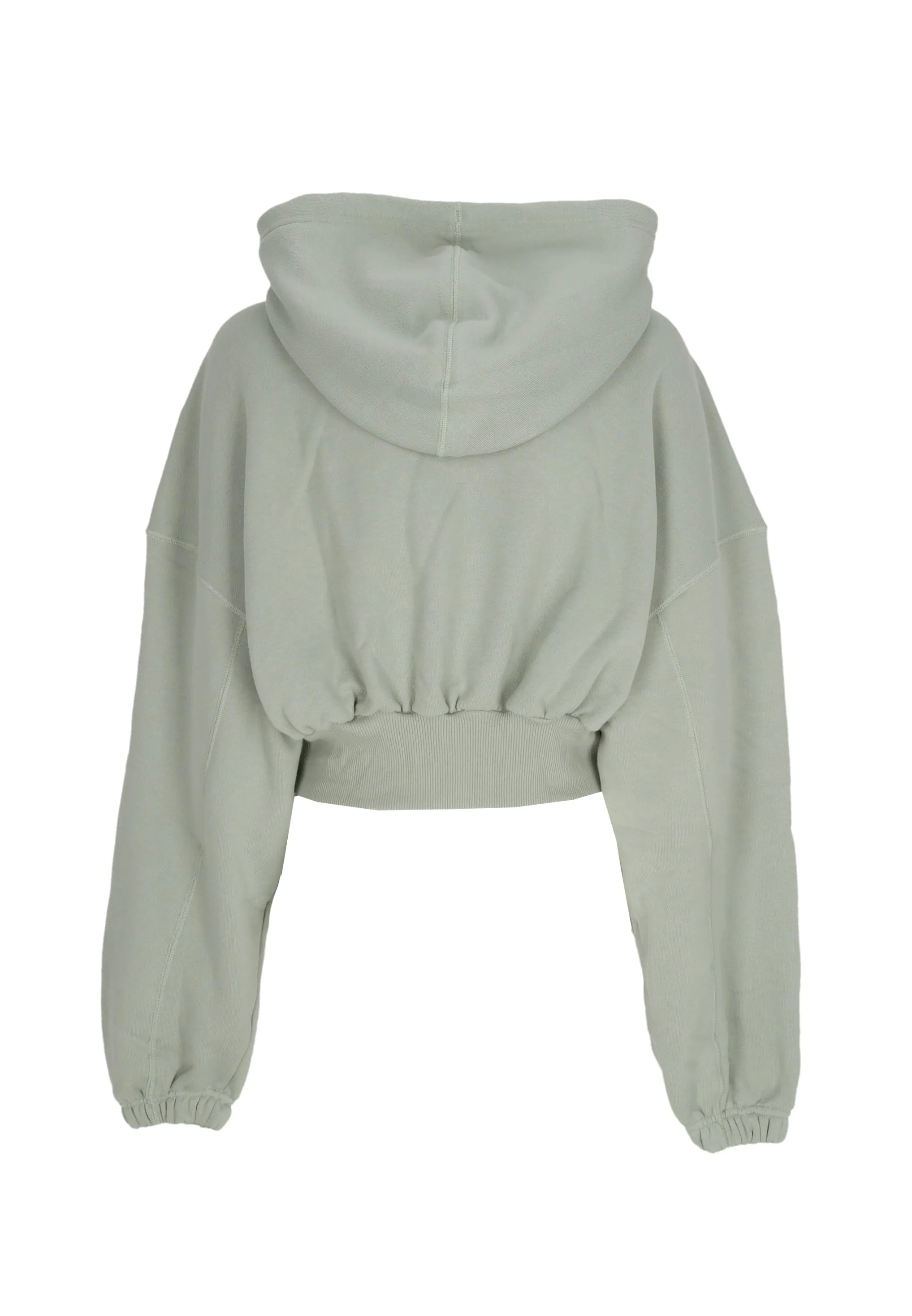 Felpa Leggera Cappuccio Corta Donna W Sportswear Oversized Fleece Dance Crop Hoodie Jade Horizon/jade Horizon