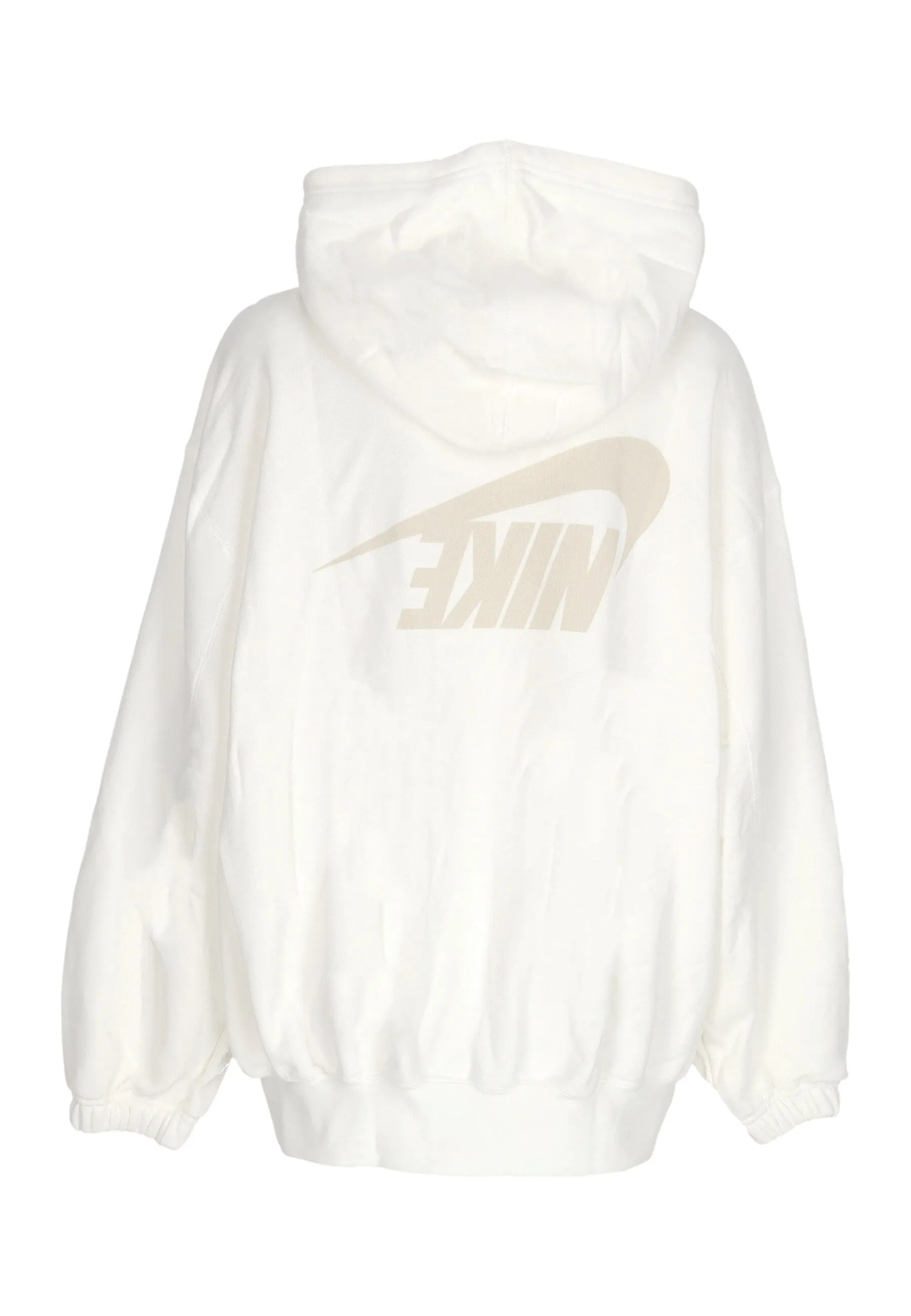 Felpa Leggera Cappuccio Zip Donna W Sportswear Dance Oversized Full-zip Hoodie Sail/lt Orewood Brn