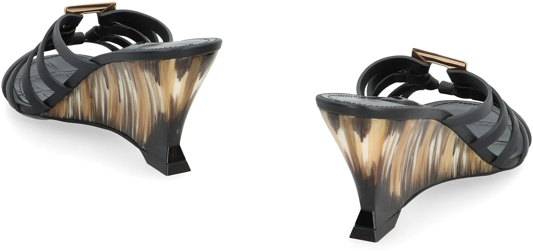 FERRAGAMO Slides in pelle