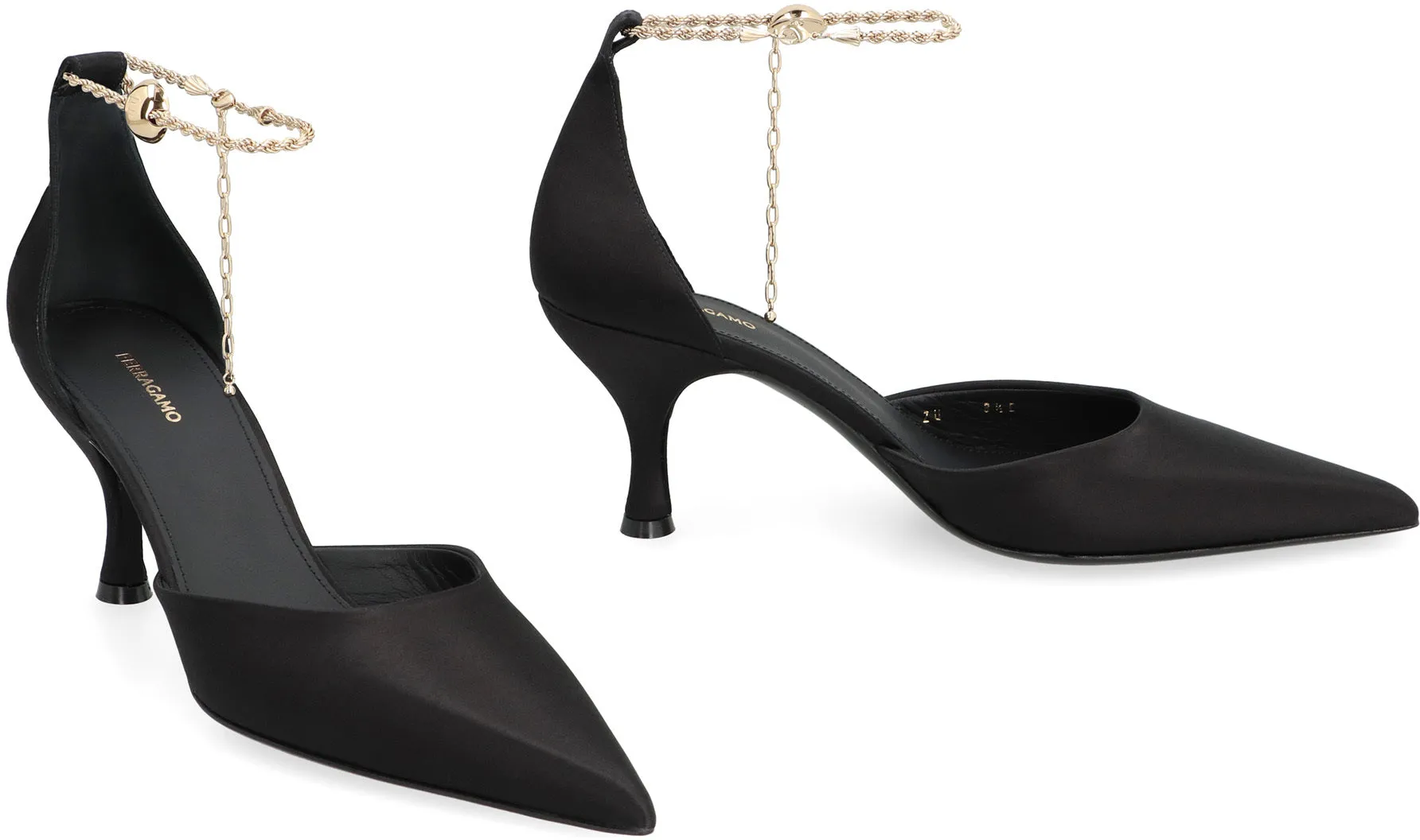 FERRAGAMO Slingback Dana in raso