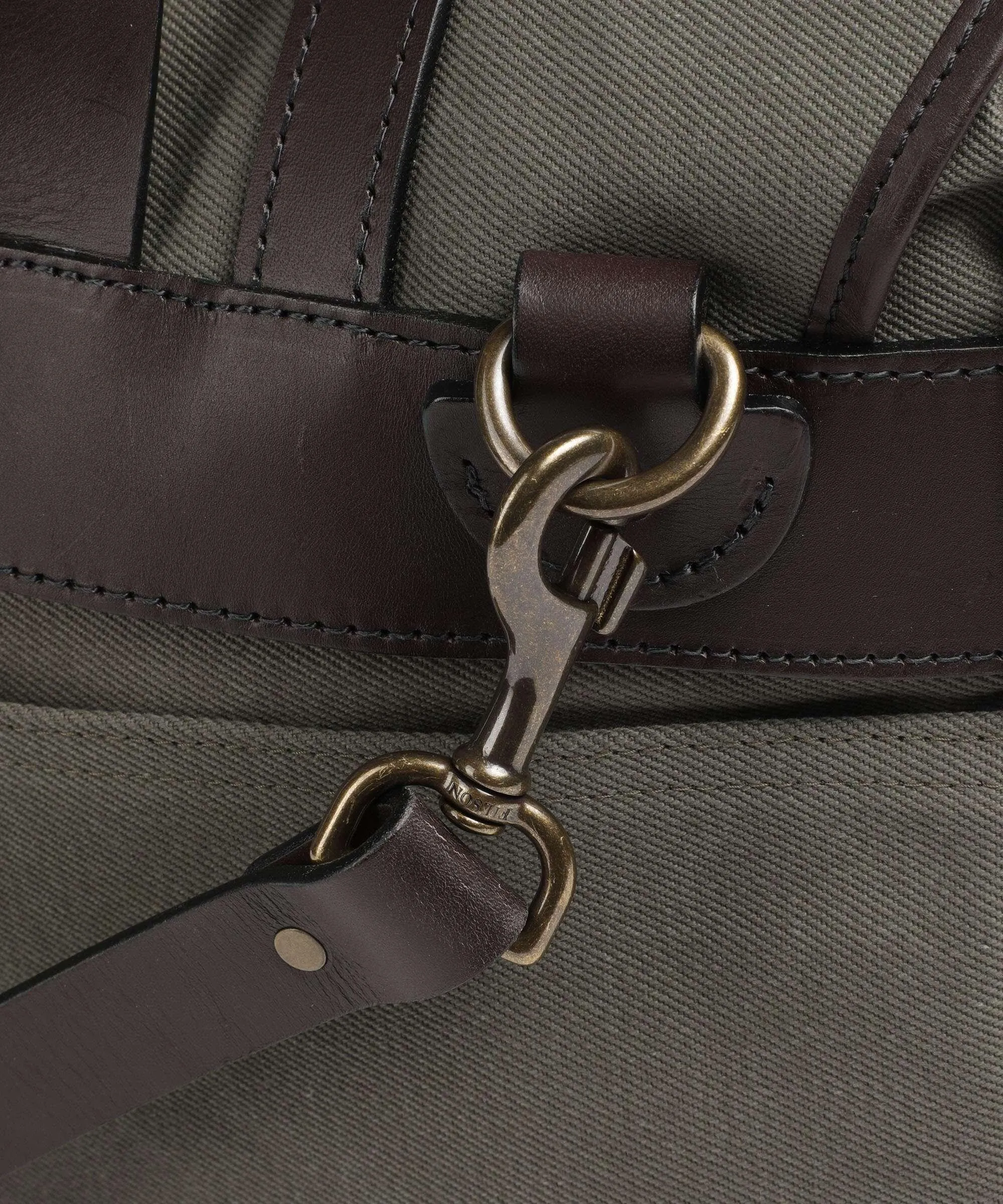 Filson Rugged Twill Borsa a mano cotone grigio-verde  