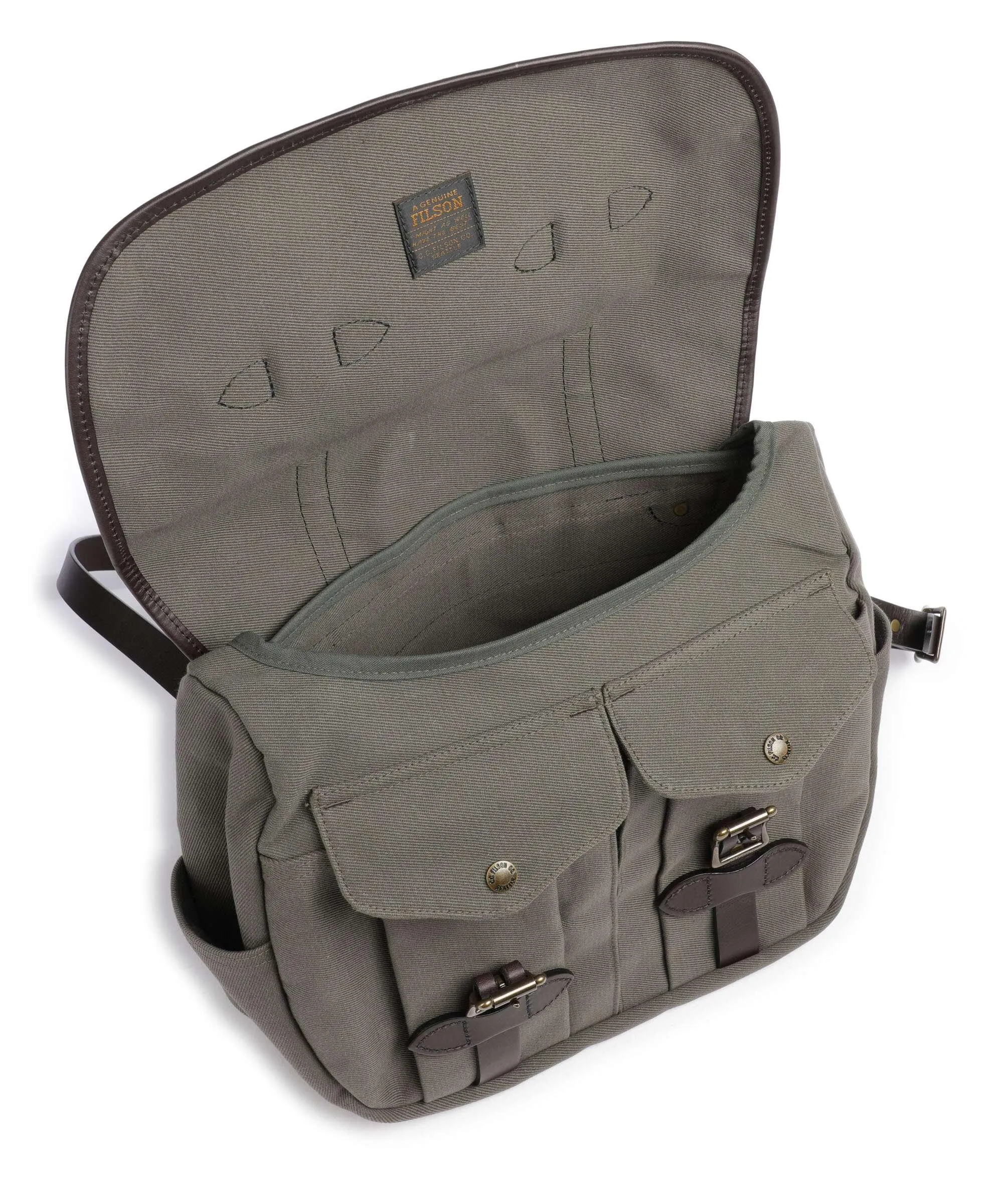  Filson Rugged Twill Borsa a mano cotone grigio-verde  