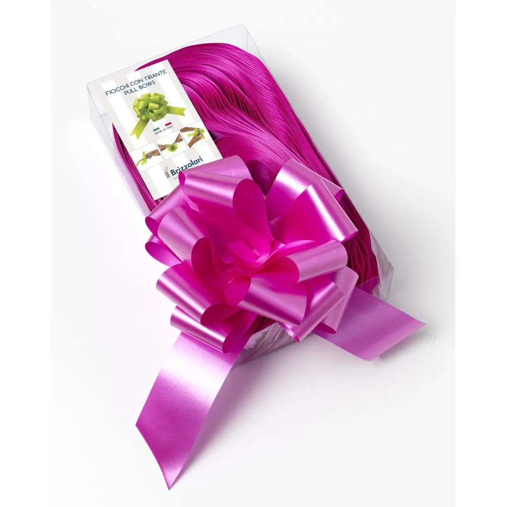 Fiocco Rapido Fucsia per nascita bambina e per laurea 50 Pz 50 Mm