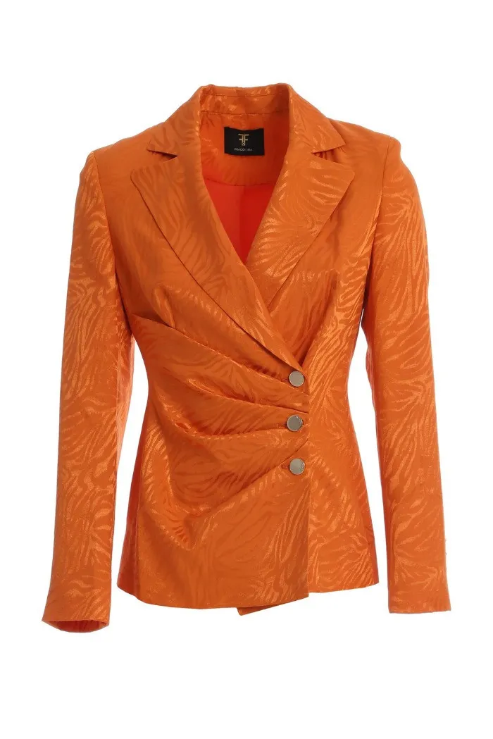 Fracomina blazer slim in fantasia zebrata fq24sj2006w705f8