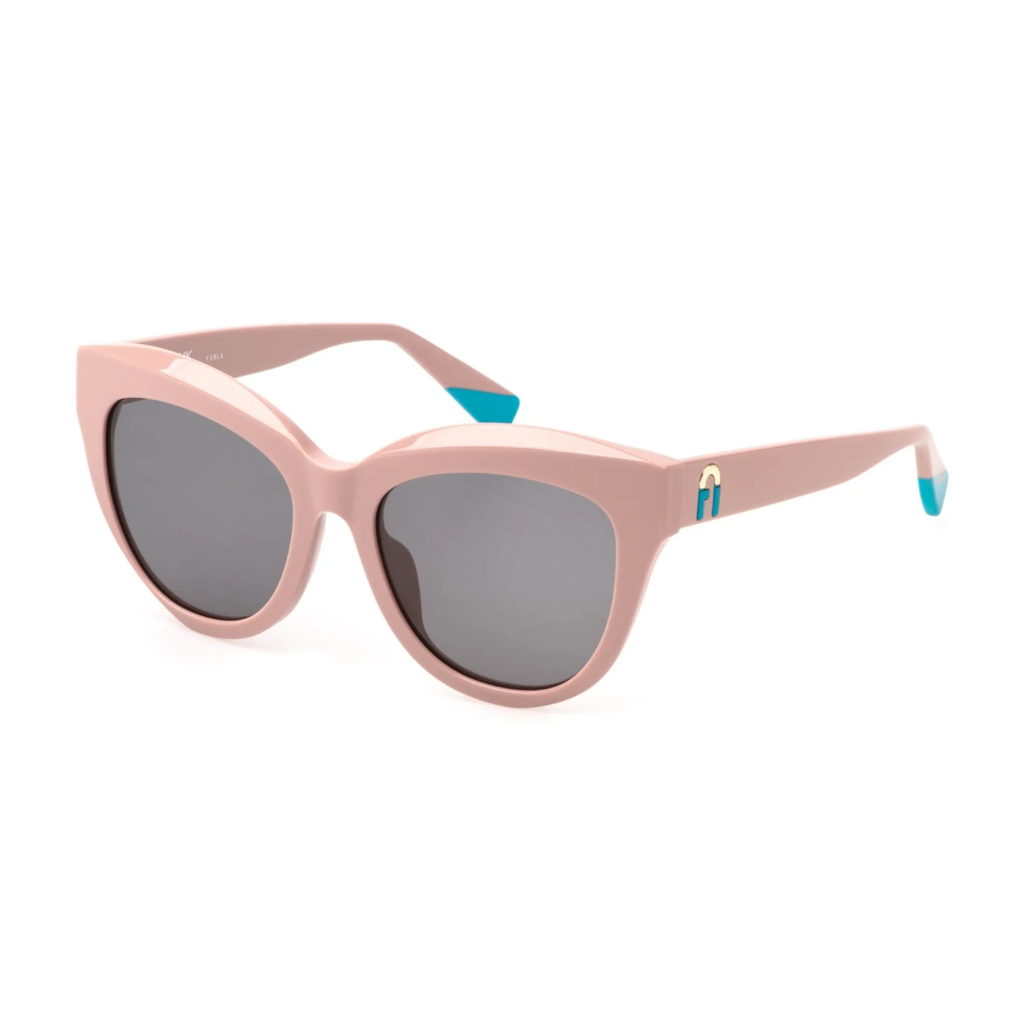   Furla SFU780 - 0816 Rosa Pastello Completamente Lucido | Occhiale Da Sole Donna 