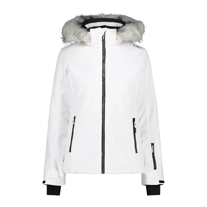 Giacca CMP Donna Woman Jacket Zip Hood Bianco Giacca da Sci Donna 8059342462
