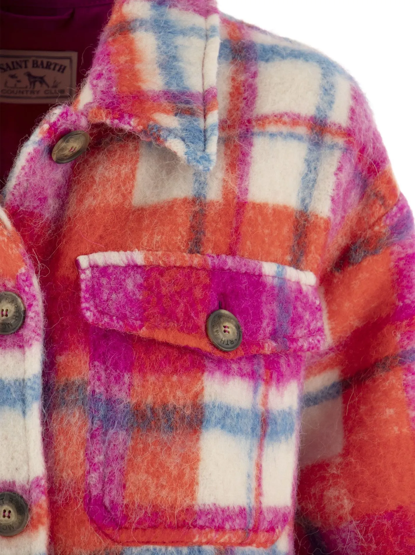 Giacca donna overshirt con frange