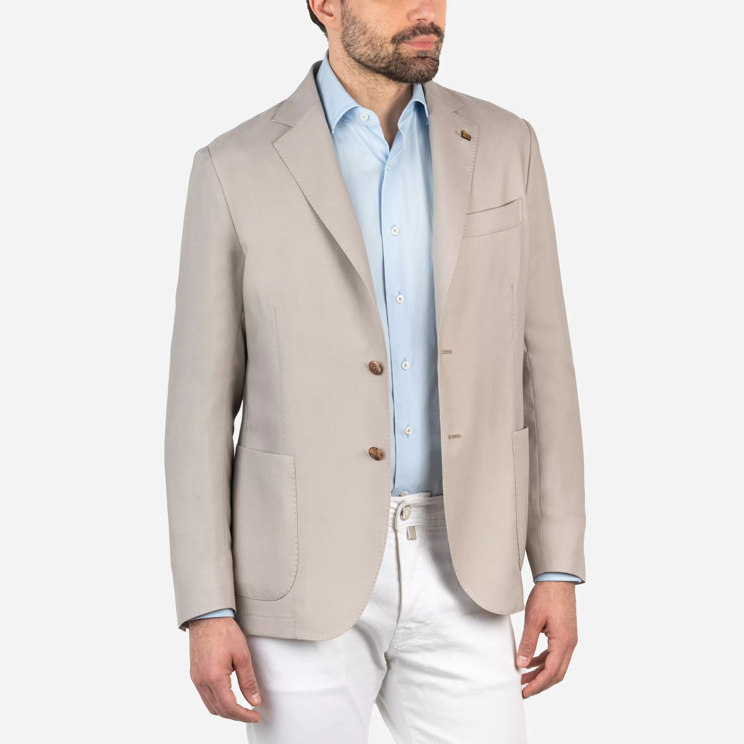 Giacca monopetto in cashmere