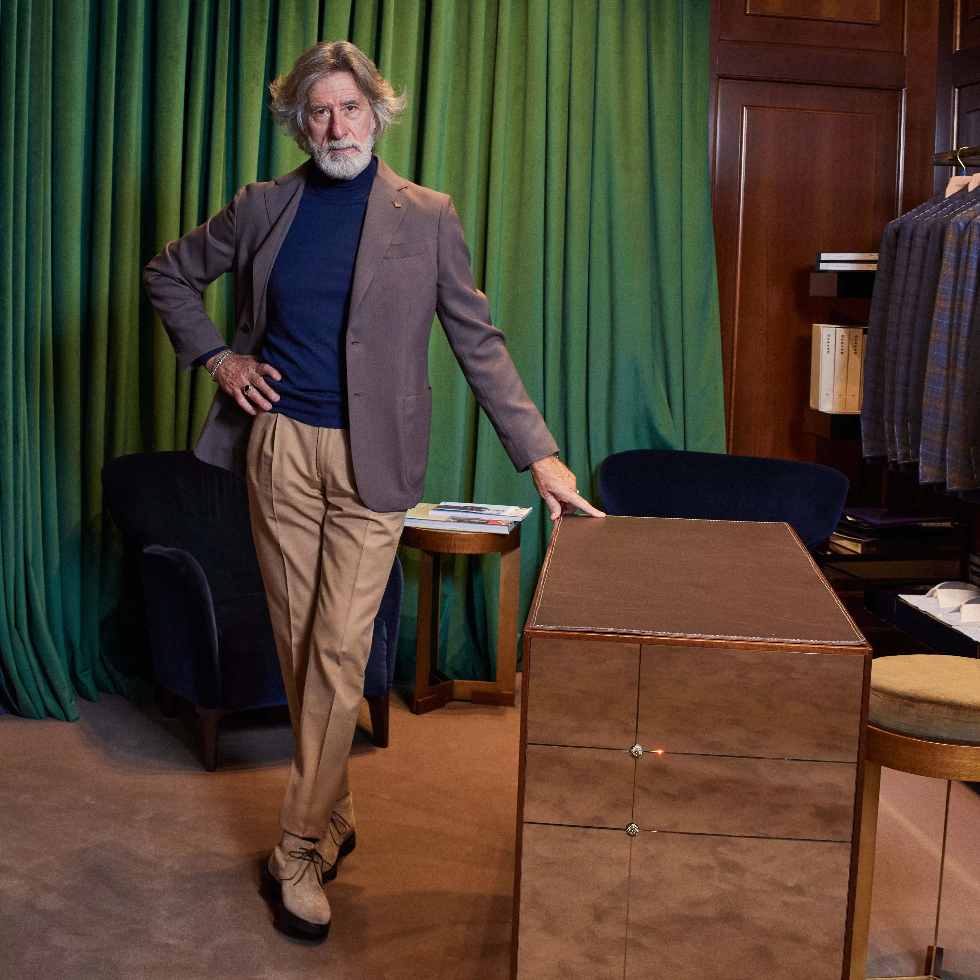 Giacca monopetto in cashmere