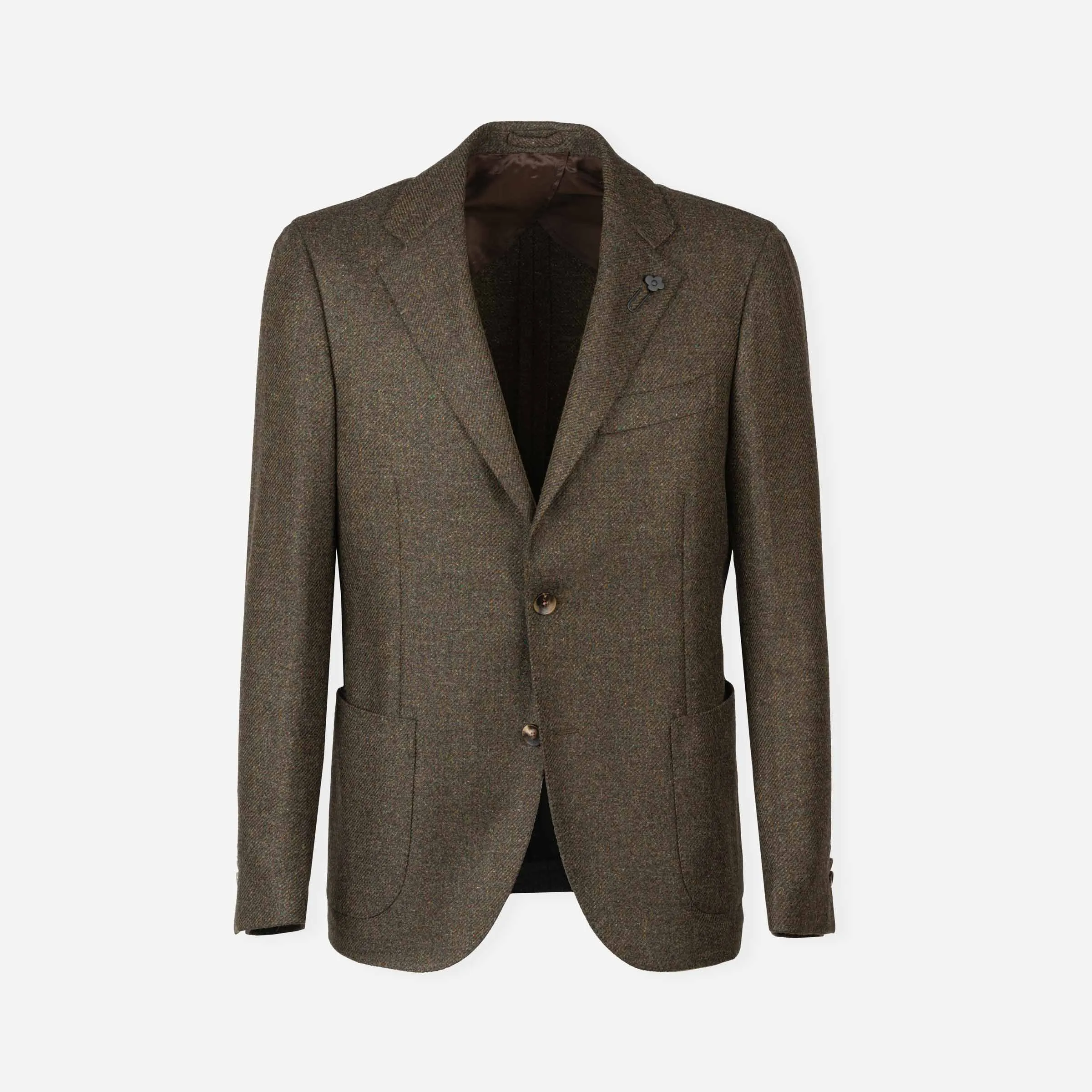 Giacca monopetto in lana e cashmere