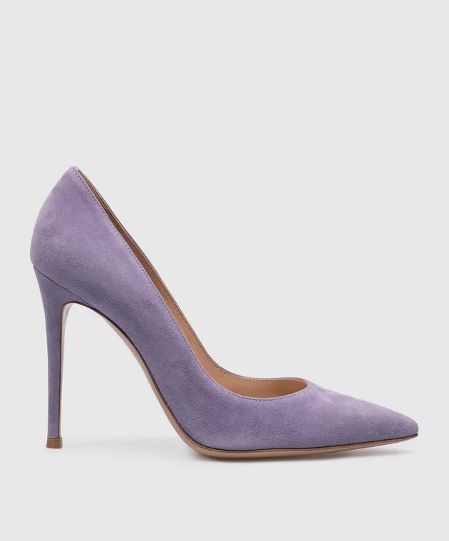 Gianvito Rossi Décolleté Gianvito in camoscio viola G2847015RIC