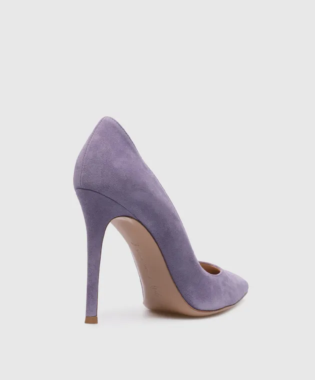 Gianvito Rossi Décolleté Gianvito in camoscio viola G2847015RIC