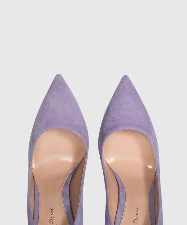 Gianvito Rossi Décolleté Gianvito in camoscio viola G2847015RIC