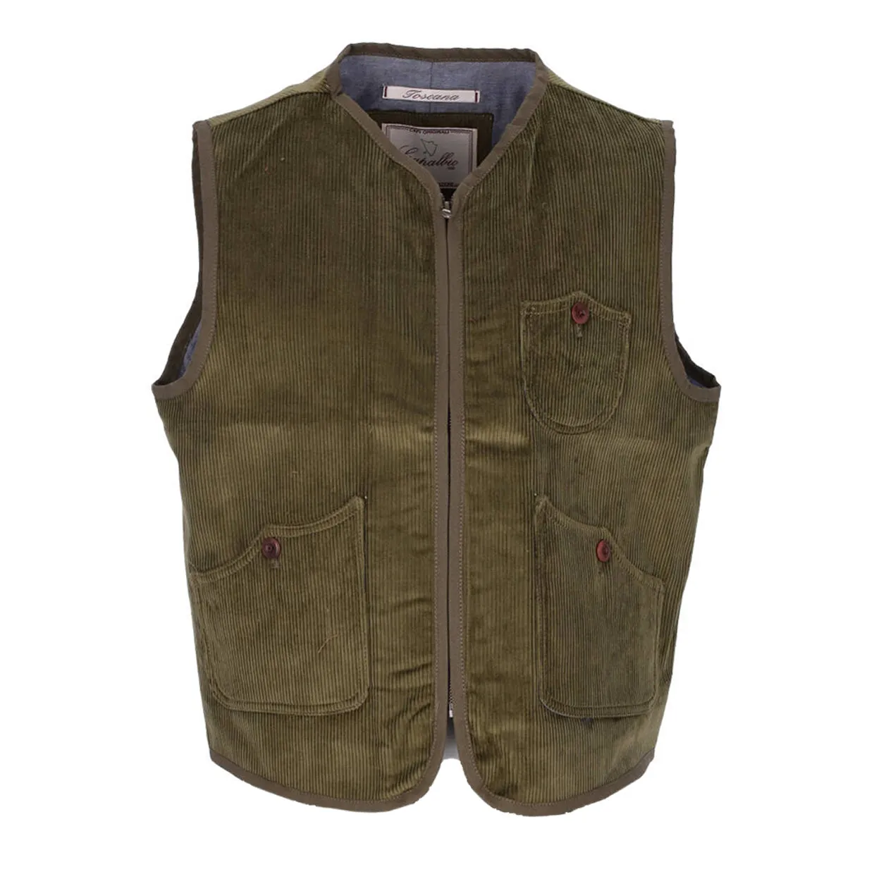 Gilet Uomo Capalbio Full Zip Verde