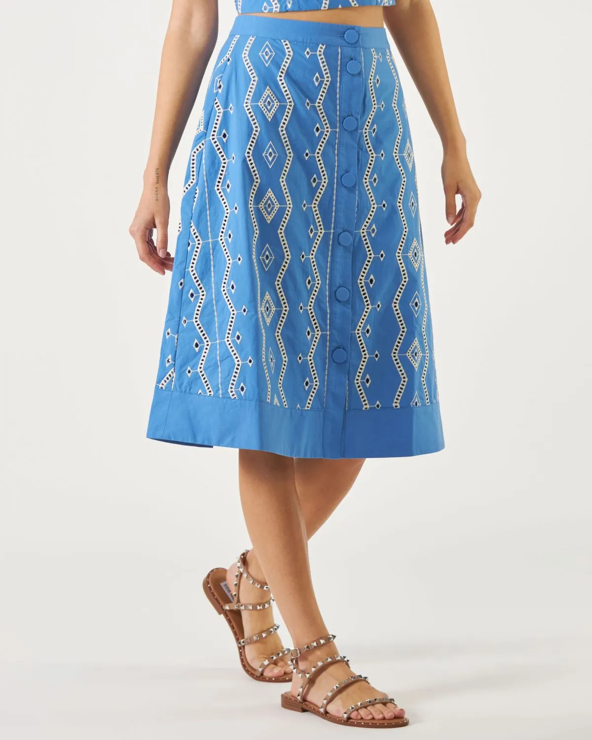 Gonna First Suncoo midi di colore blu