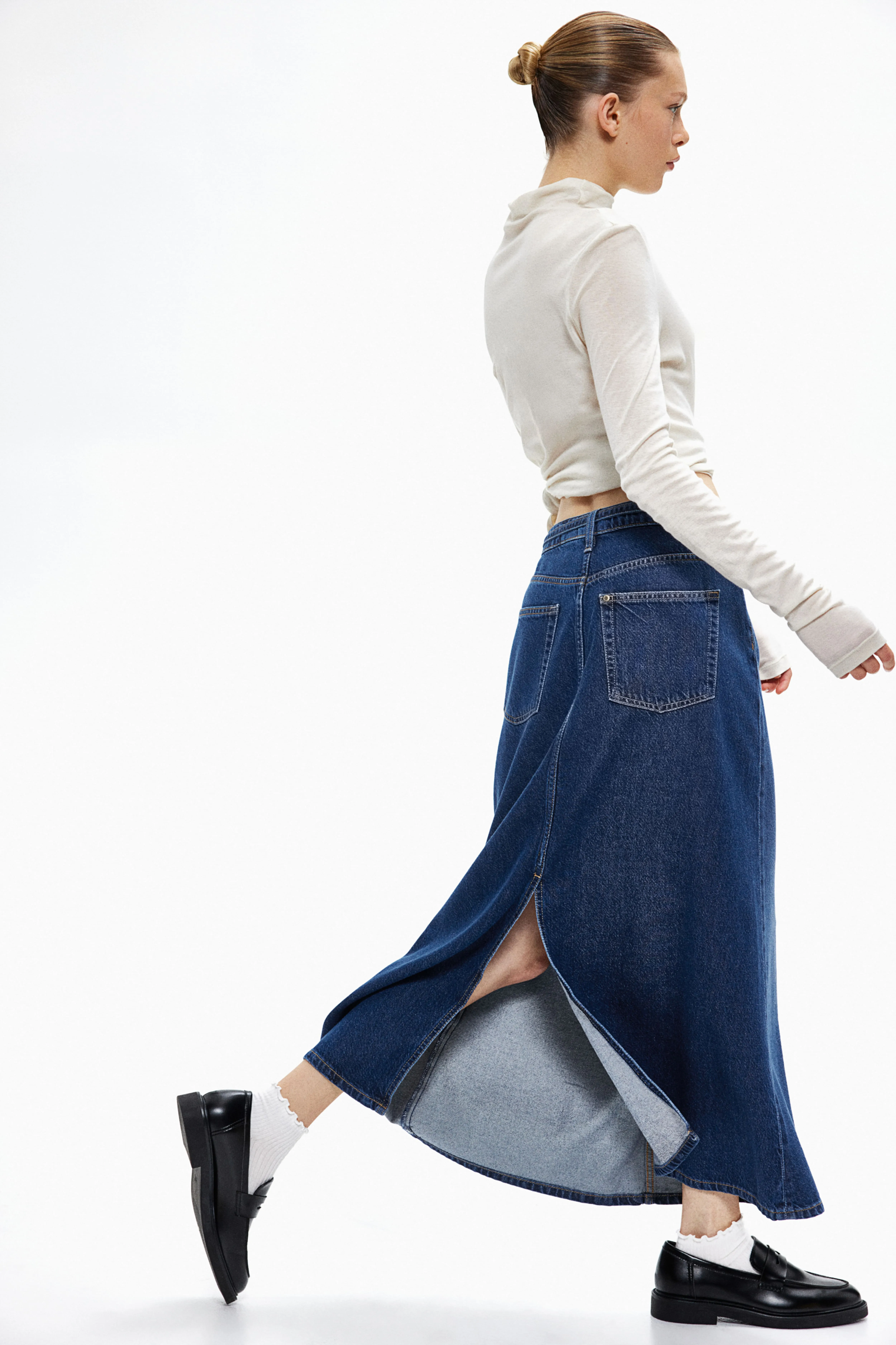 Gonna in denim Feather Soft
