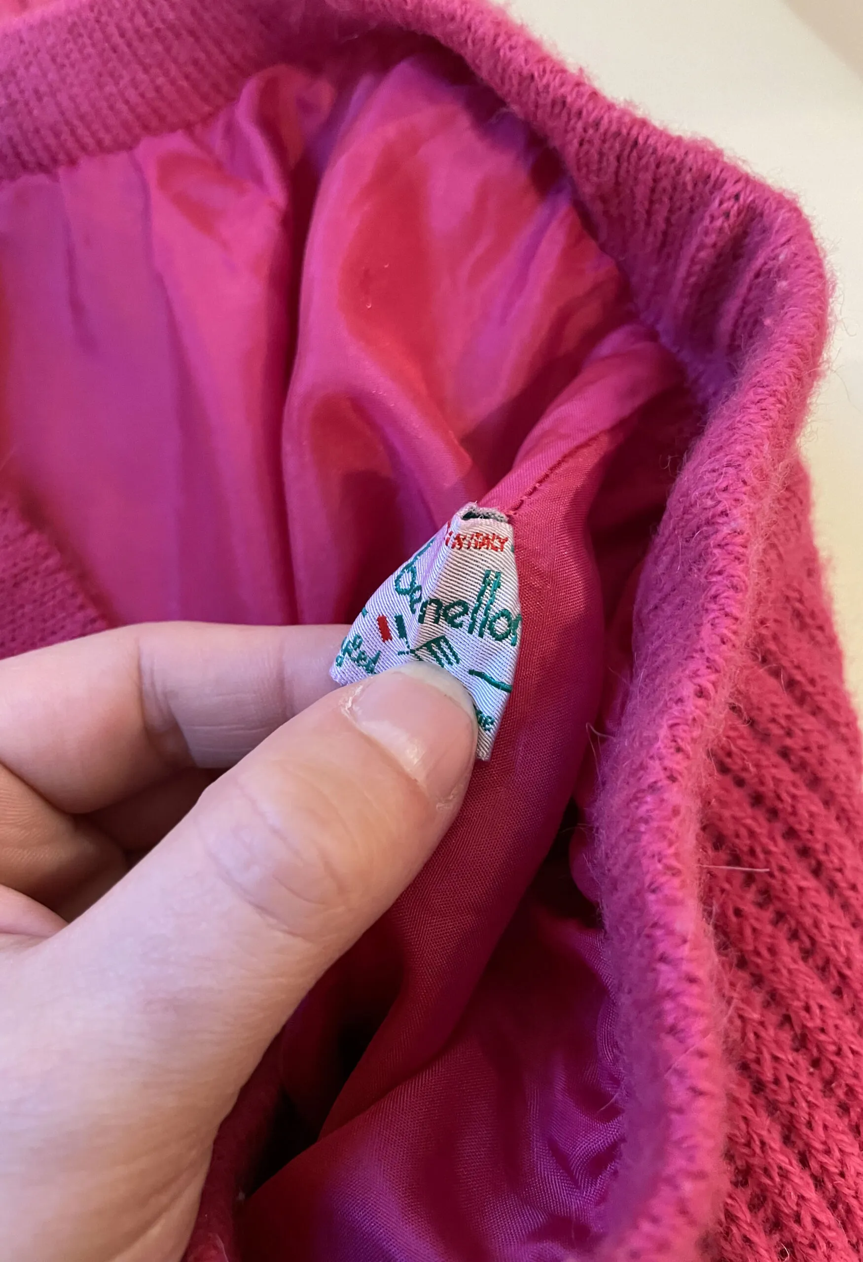 Gonna in maglia Benetton vintage anni ’80