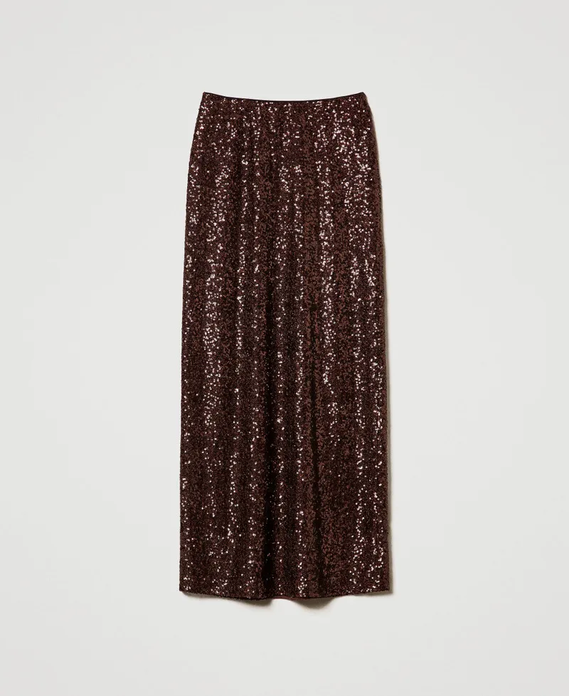 Gonna lunga in full paillettes