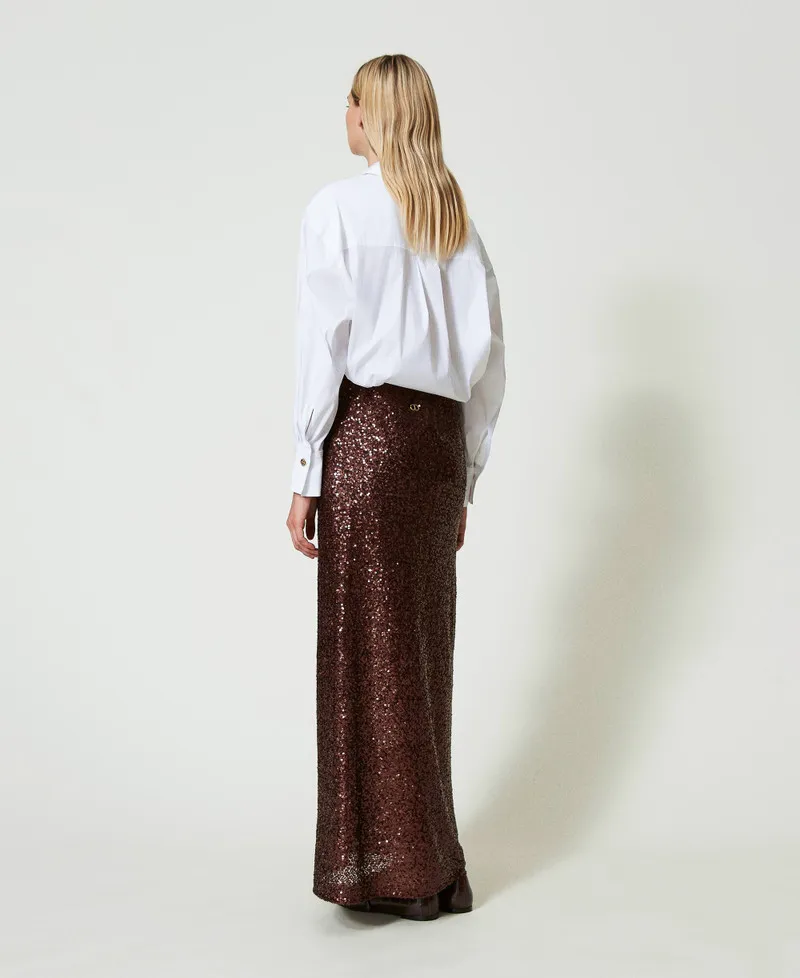 Gonna lunga in full paillettes