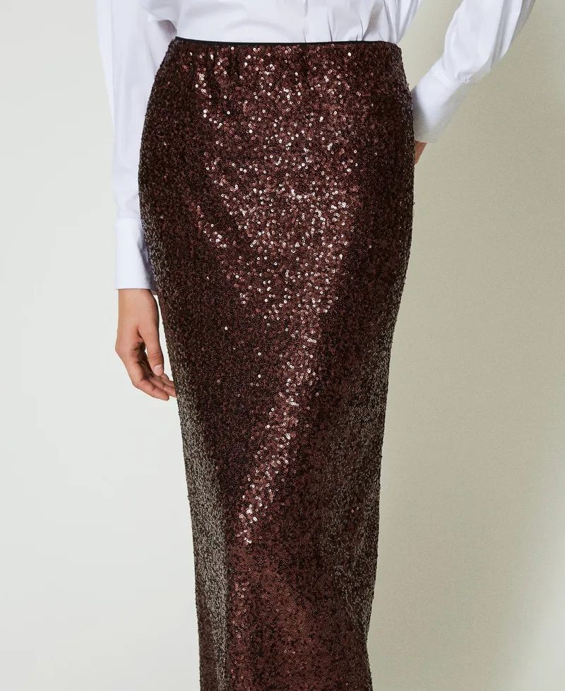 Gonna lunga in full paillettes