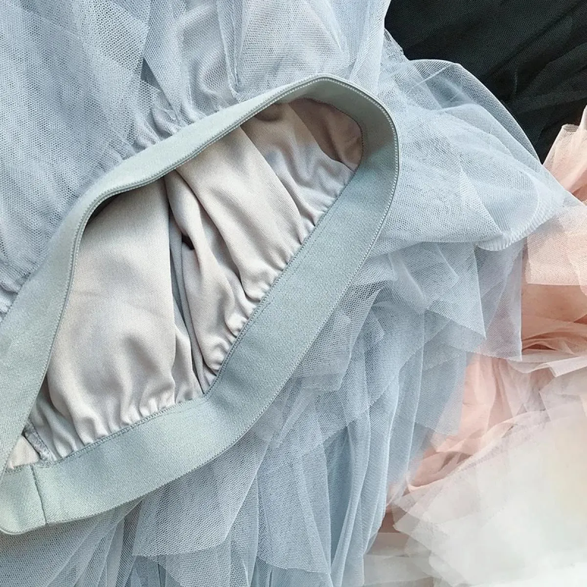 Gonna lunga lunga in tulle moda donna 2023 gonna tutu pieghettata a vita alta rosa carina gonna in rete da donna femminile in re