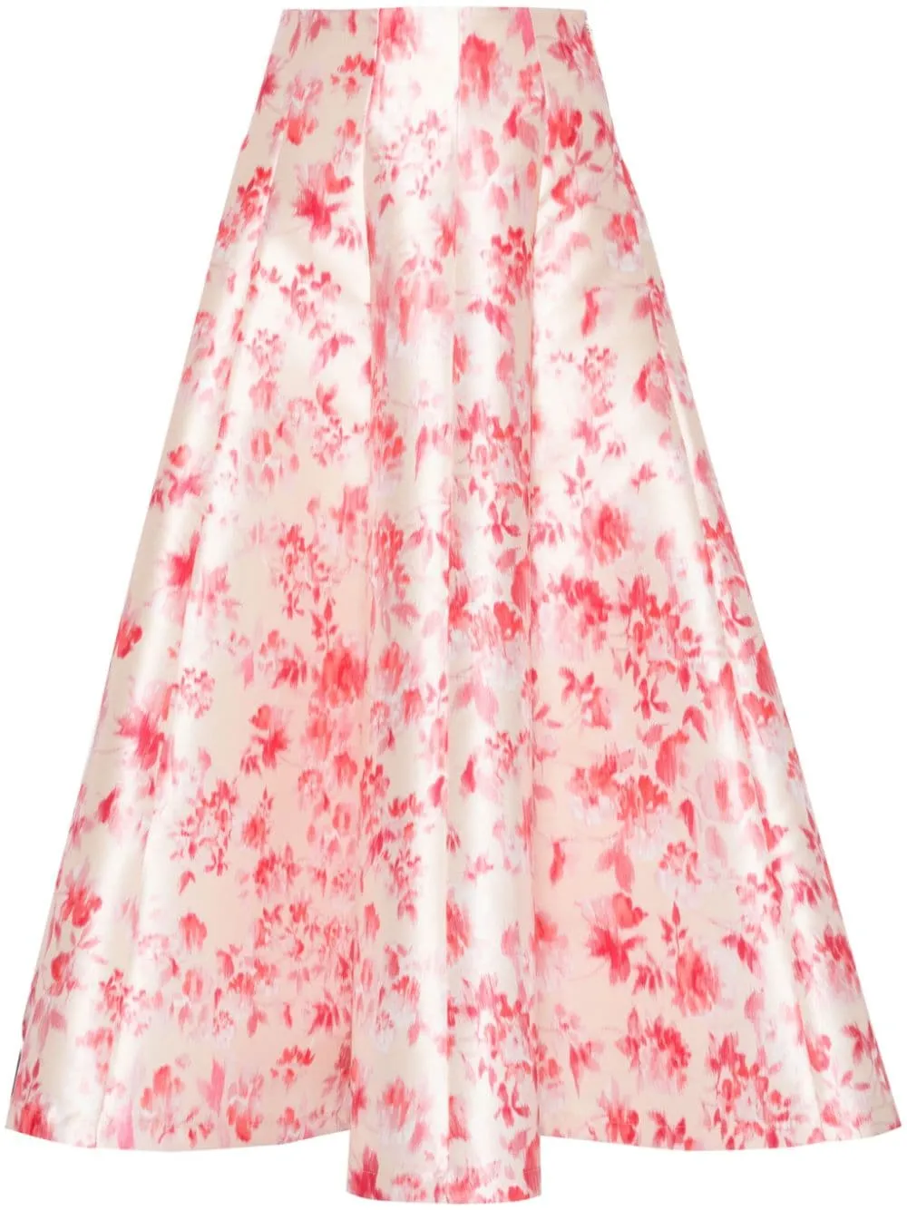 Gonna midi  con stampa floreale in multicolore - donna