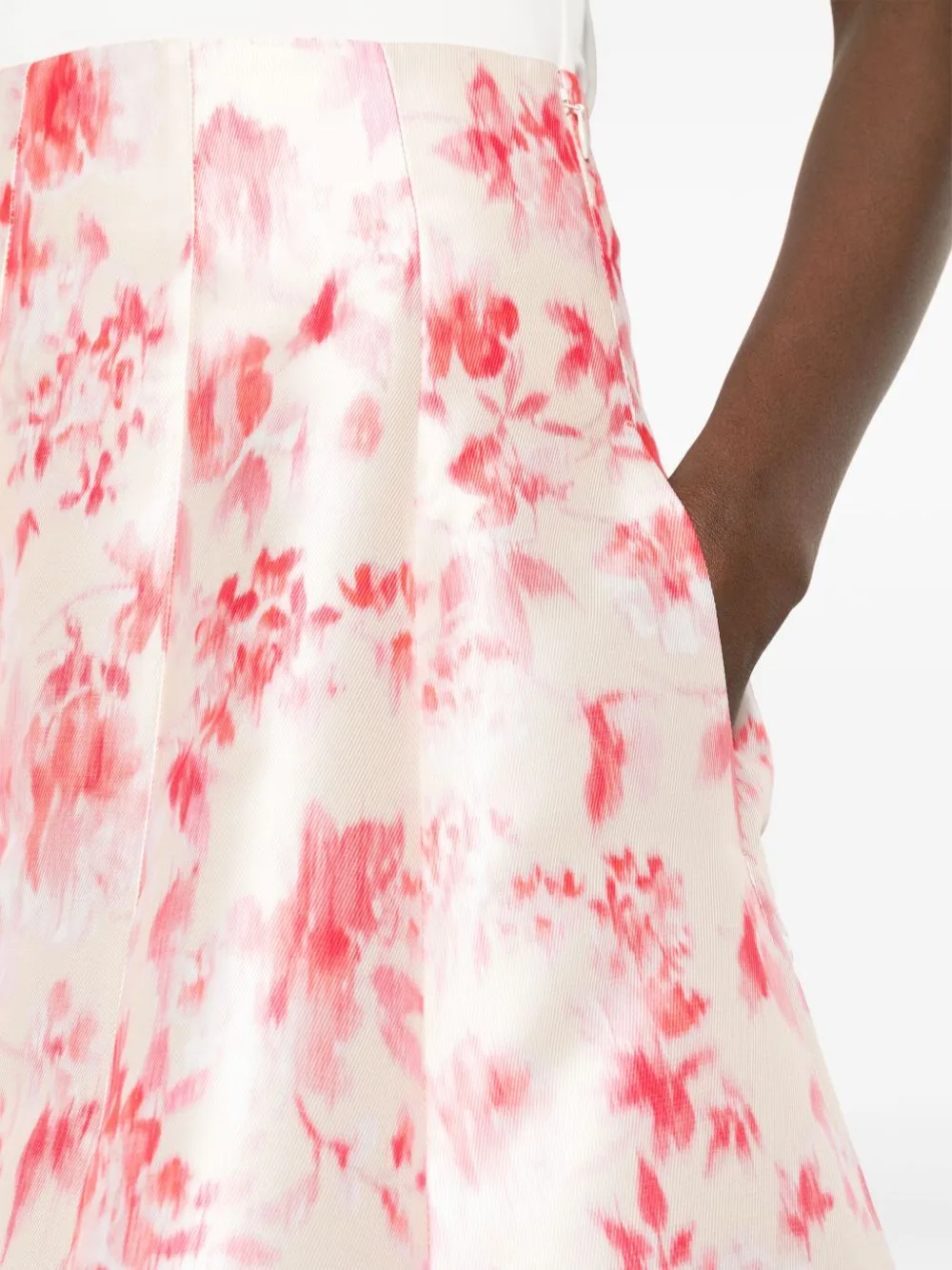 Gonna midi  con stampa floreale in multicolore - donna