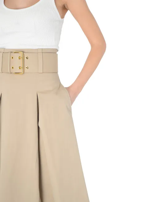 Gonna midi Elisabetta Franchi color sabbia