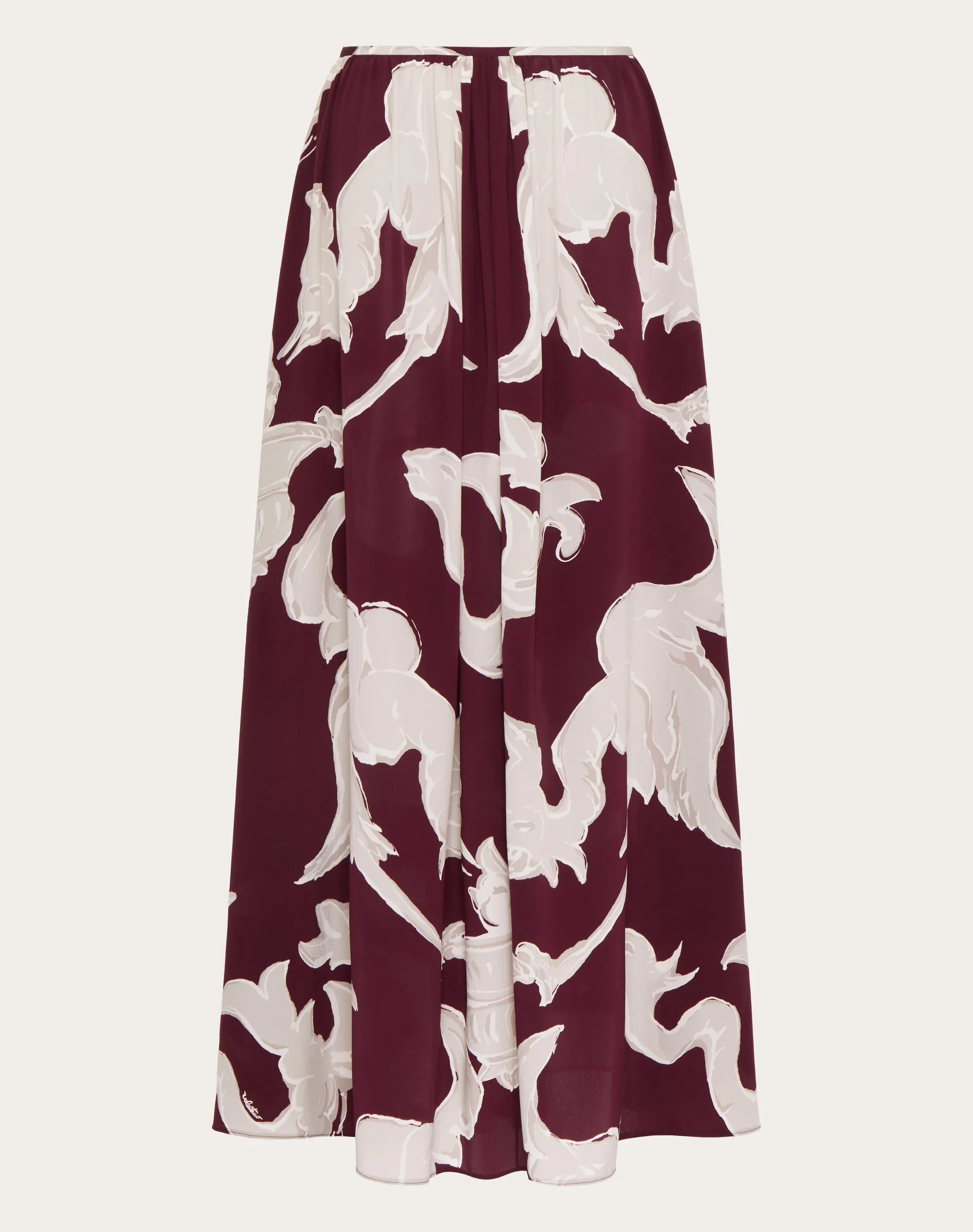 GONNA MIDI IN CREPE DE CHINE METAMORPHOS GRYPHON ALLOVER